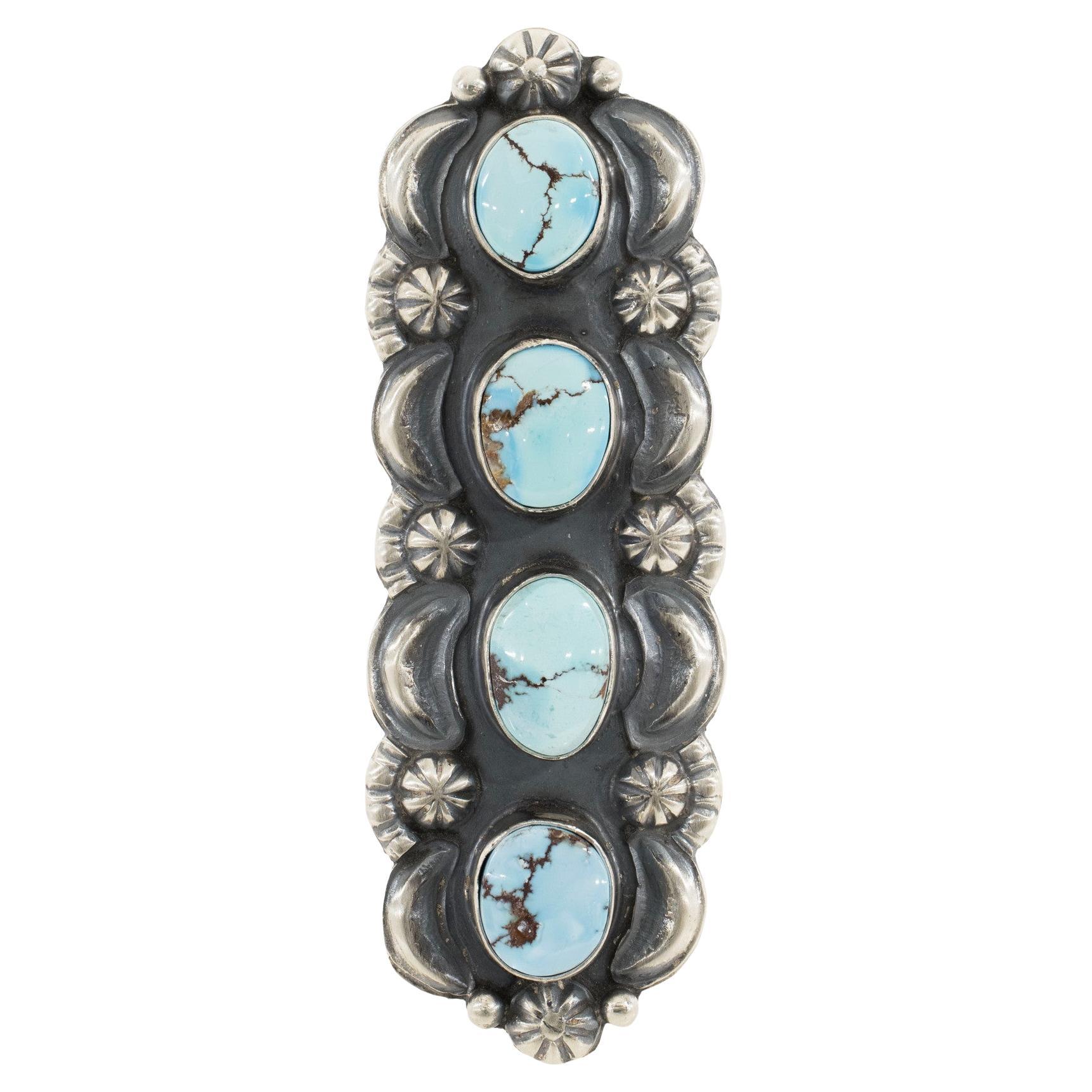 Navajo Golden Hill Turquoise Ring For Sale