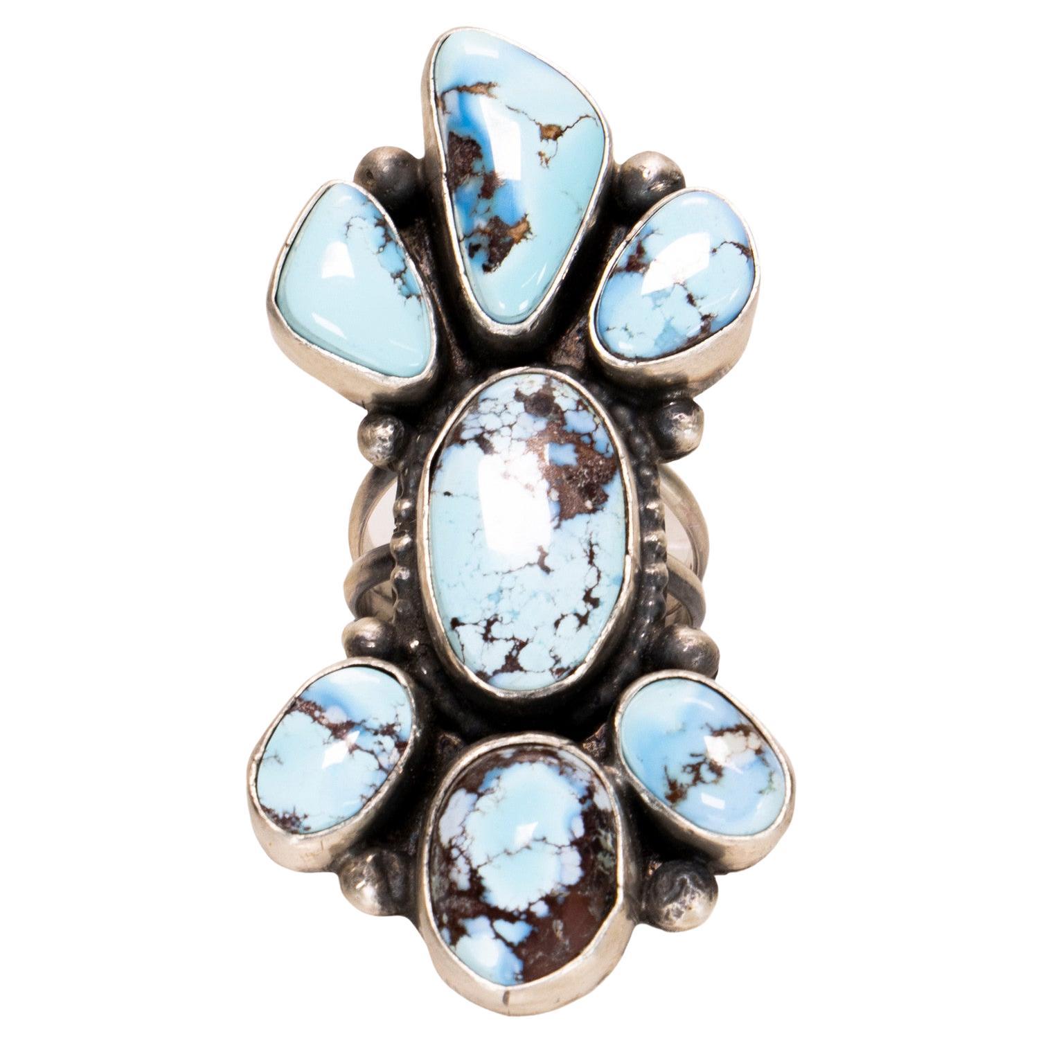Anello in turchese Navajo Golden Hill in vendita