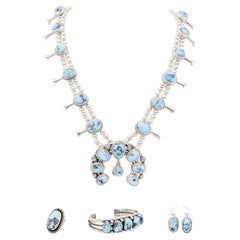 Navajo Golden Hill Turquoise Set