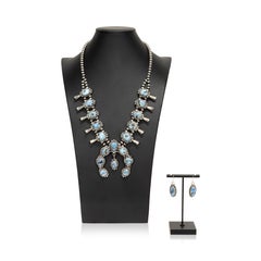 Navajo Golden Hill Turquoise Squash and Earrings Set