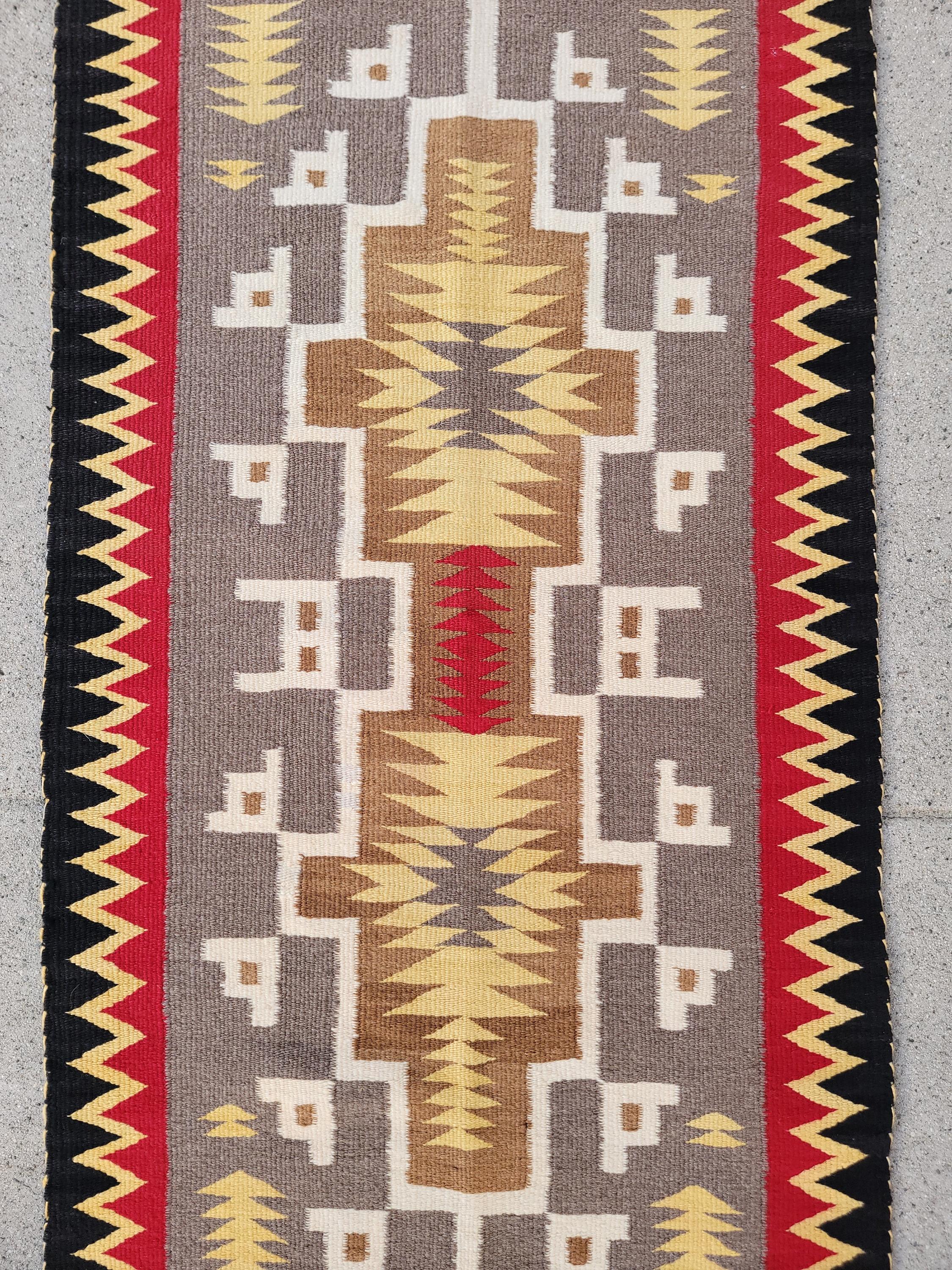 Diese Navajo Indianer Weben, Crystal Trading Post ist in gutem Zustand, wirklich mint condition.Very ungewöhnliche Farbkombination.