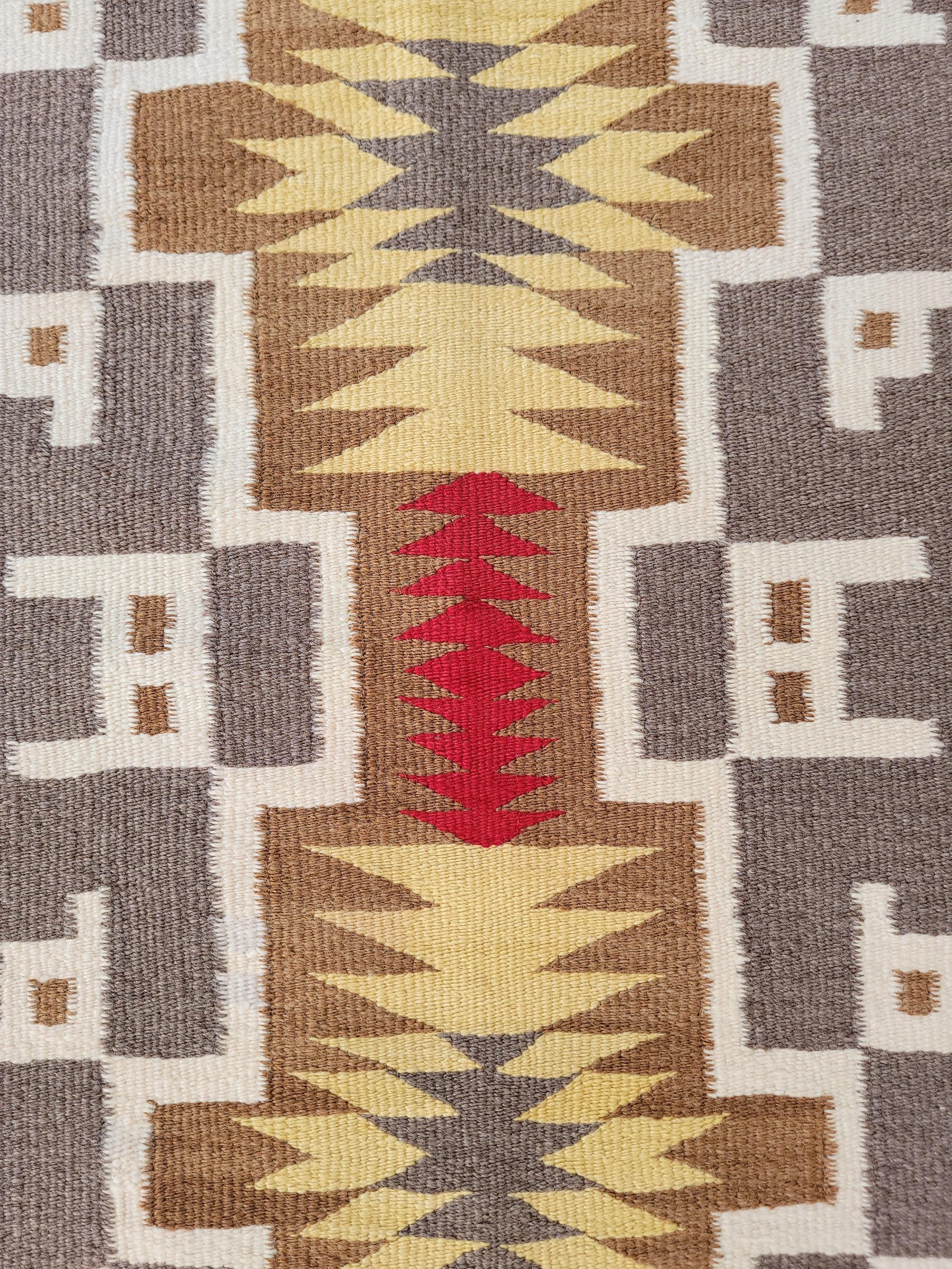 Navajo-Indianer-Kristall- Trading Post-Weberei (Adirondack) im Angebot