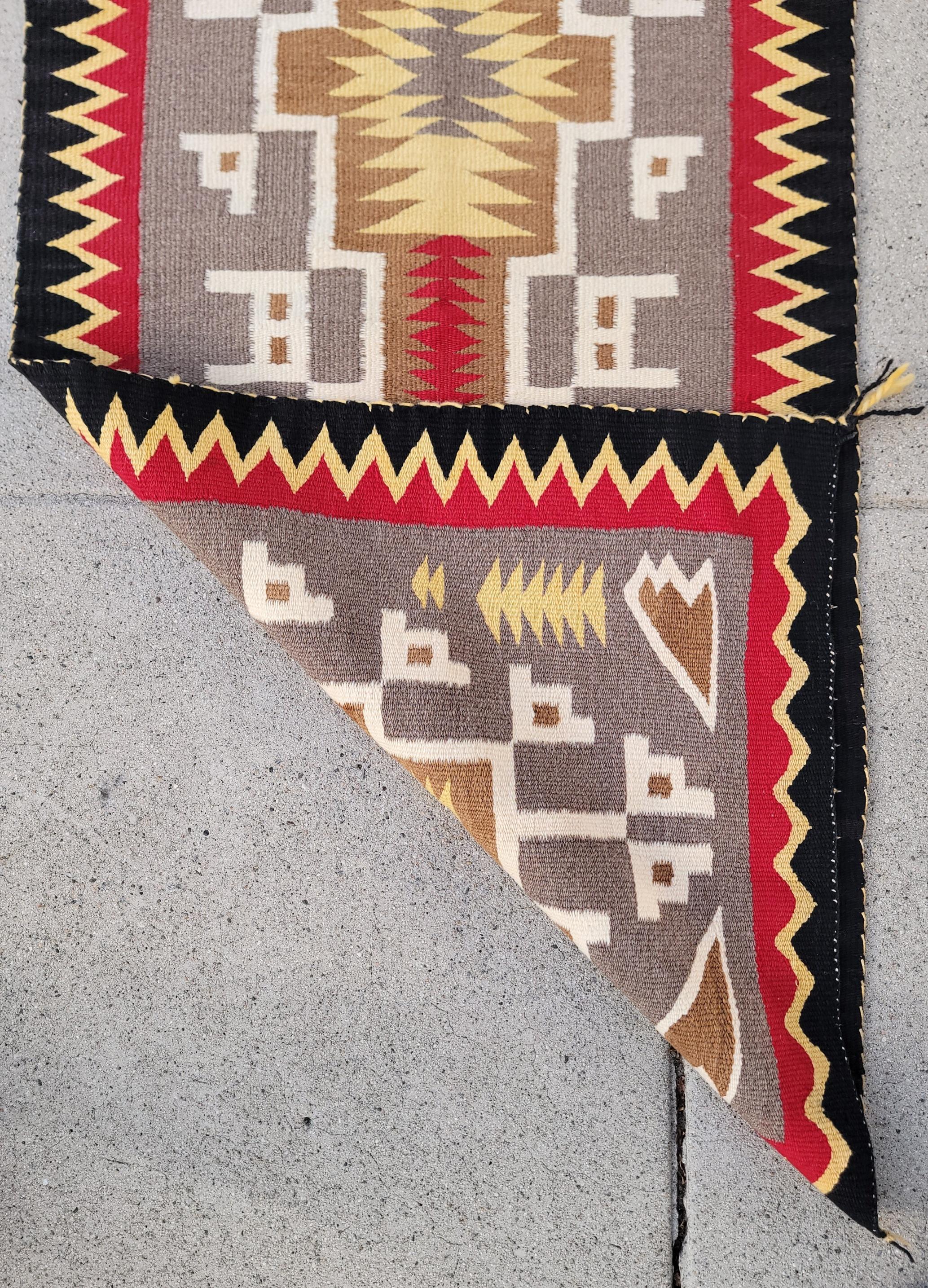 Navajo-Indianer-Kristall- Trading Post-Weberei im Zustand „Gut“ im Angebot in Los Angeles, CA
