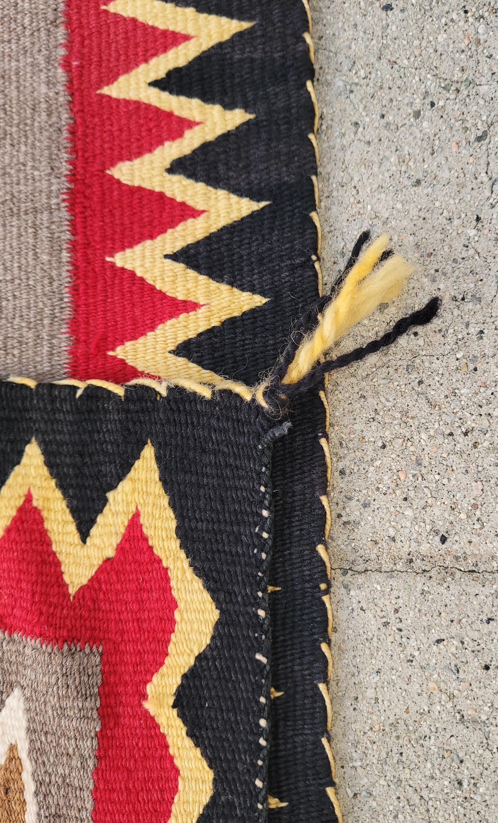 Navajo-Indianer-Kristall- Trading Post-Weberei (Wolle) im Angebot