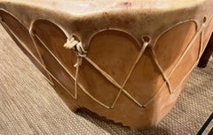 Navajo Indian Drum Table from Taos, New Mexico