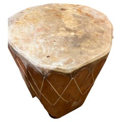 Navajo Indian Drum Table from Taos, New Mexico