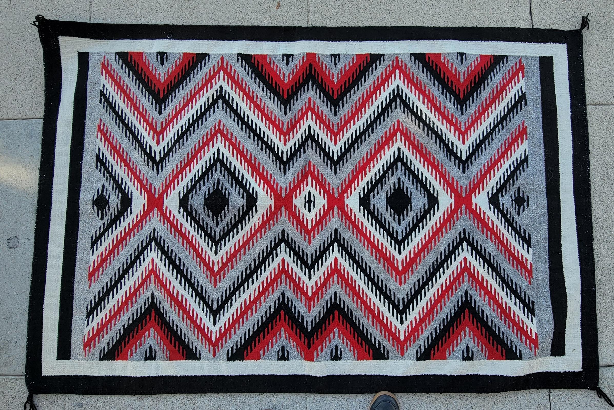 Navajo Indian Eye Dazzler Weaving