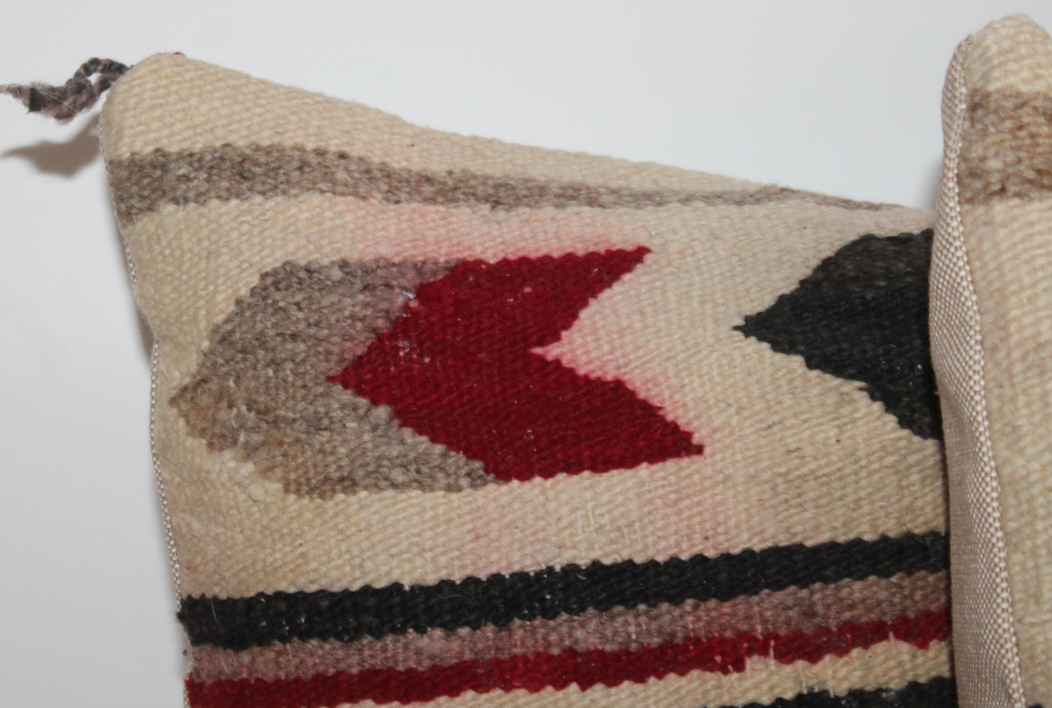 Navajo Indian geometric pair of pillows
Navajo geometric chevron, stripe, and water pattern. Weaving is in stunning condition with minor fade.