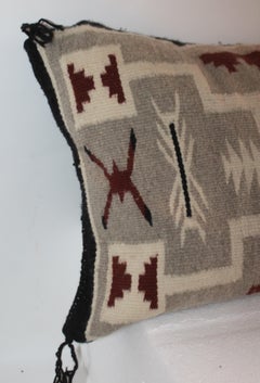 Coussin indien Navajo:: deux collines grises