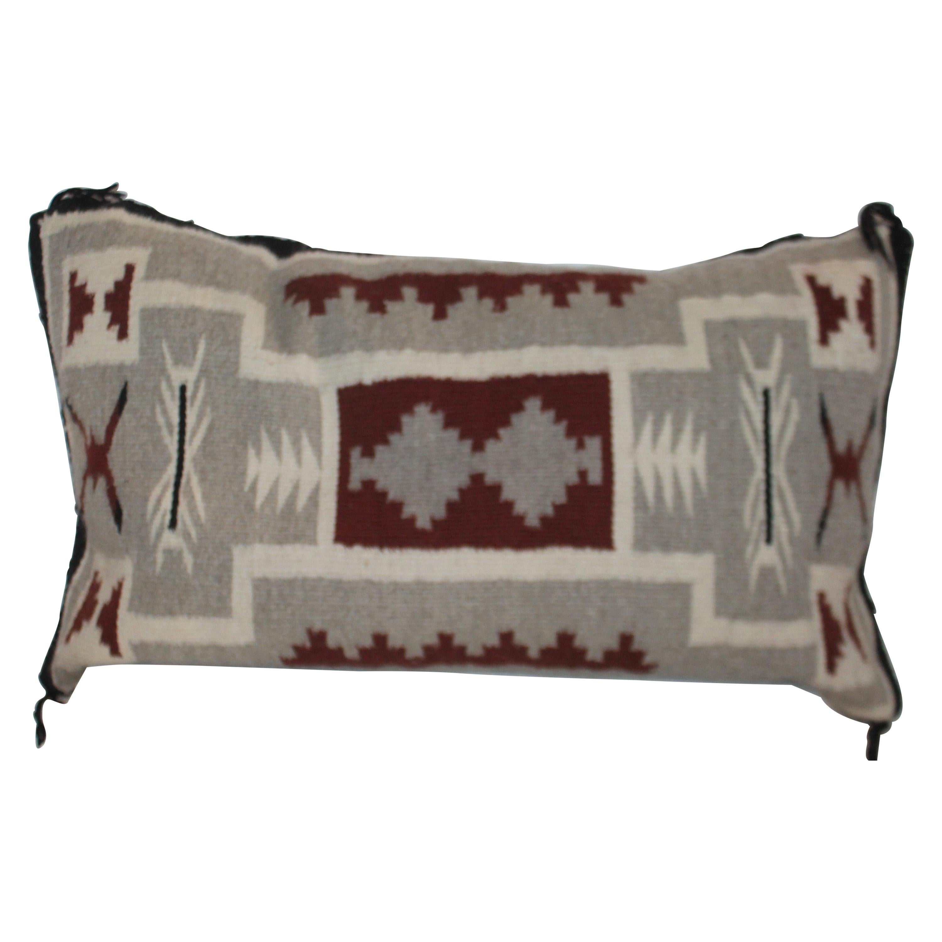 Navajo Indian Pillow, Two Grey Hills For Sale