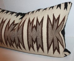 Coussin traversin de tissage de selle indien Navajo
