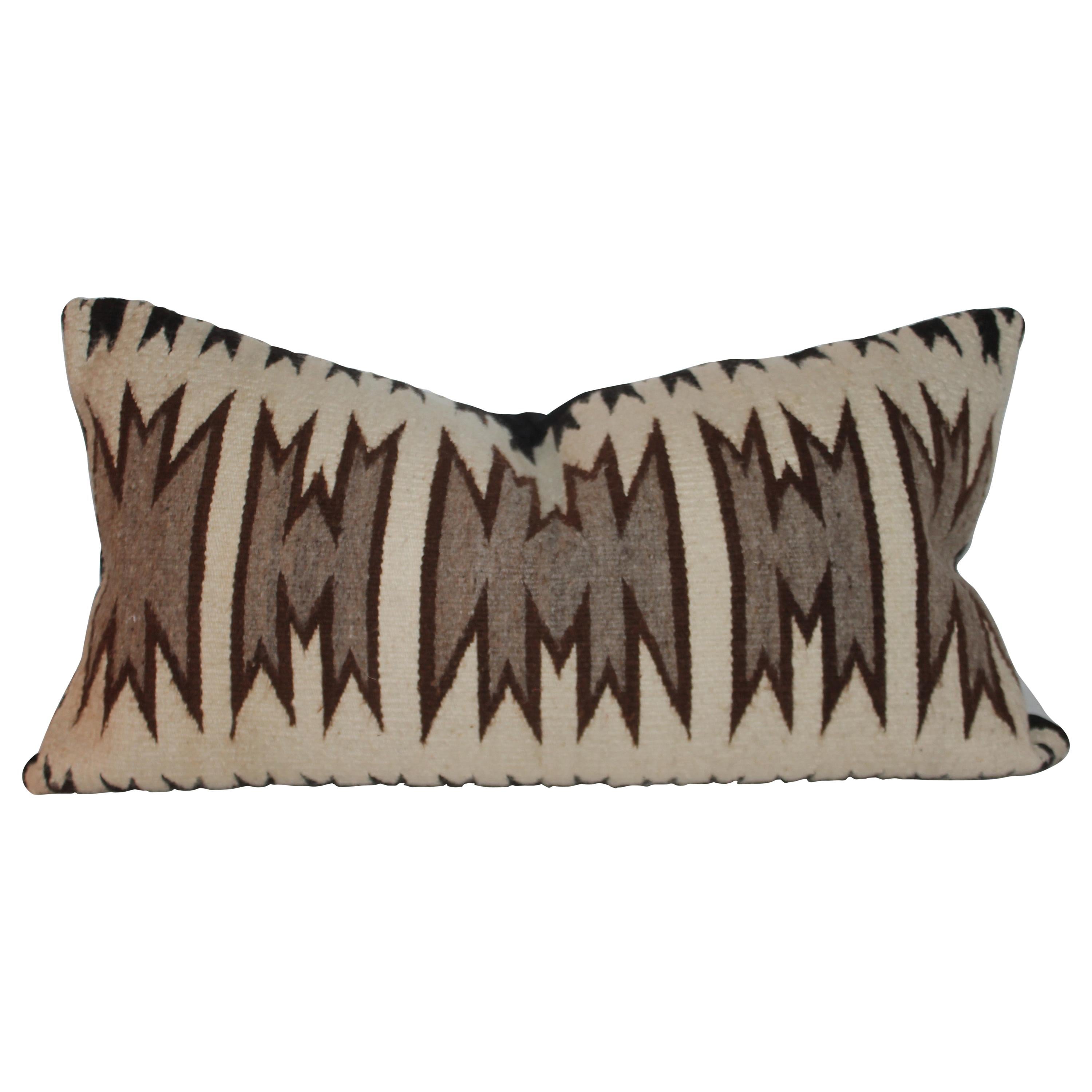 Navajo Indian Saddle Weaving Bolster Pillow