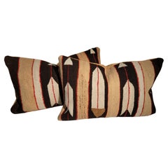 Navajo Indian Weaving Arrow Pillows -Pair