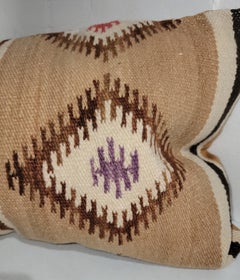 Navajo Indian Weaving Bolster Pillow