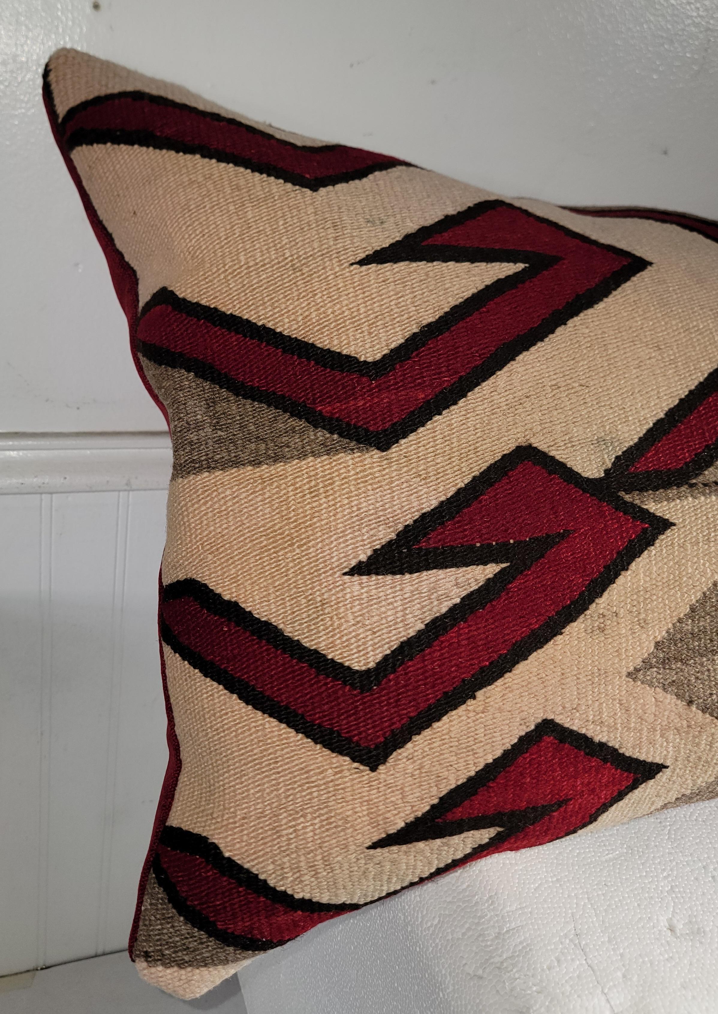 Cojín almohada tejido indio navajo Adirondack en venta