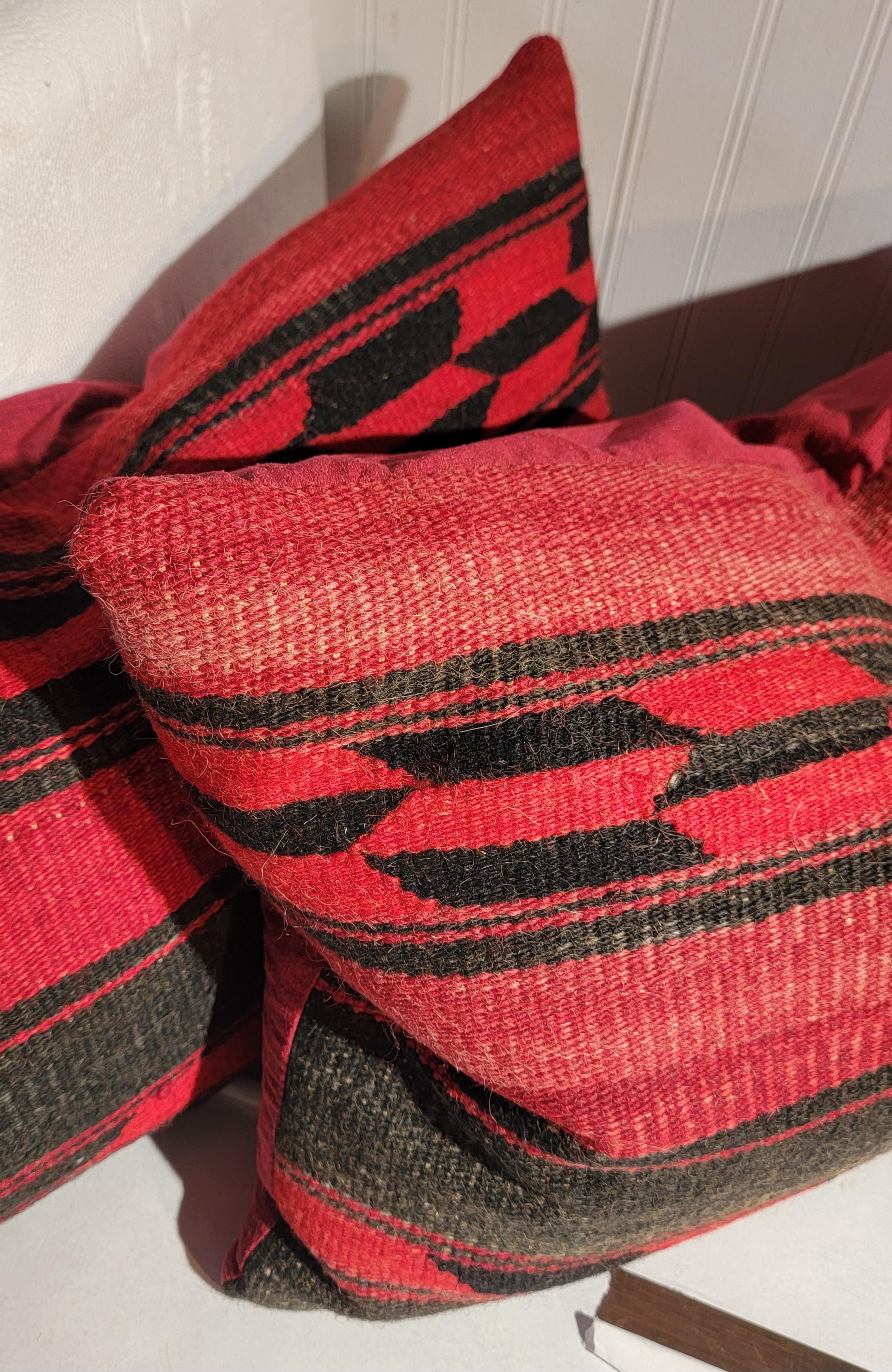 Adirondack Taie d'oreiller Navajo Indian Weaving en vente
