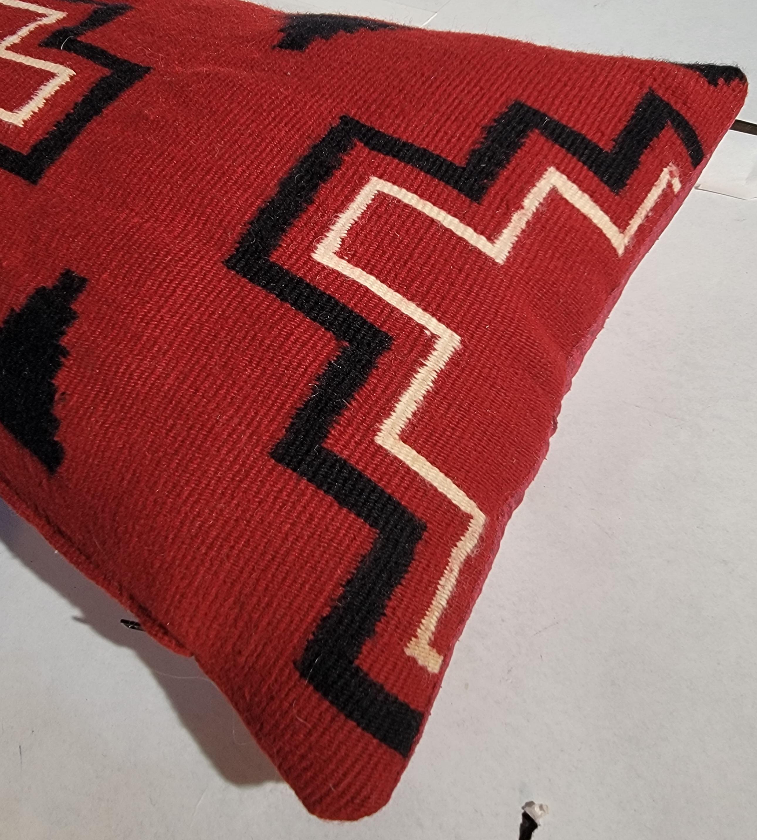 Adirondack Taie d'oreiller Navajo Indian Weaving en vente