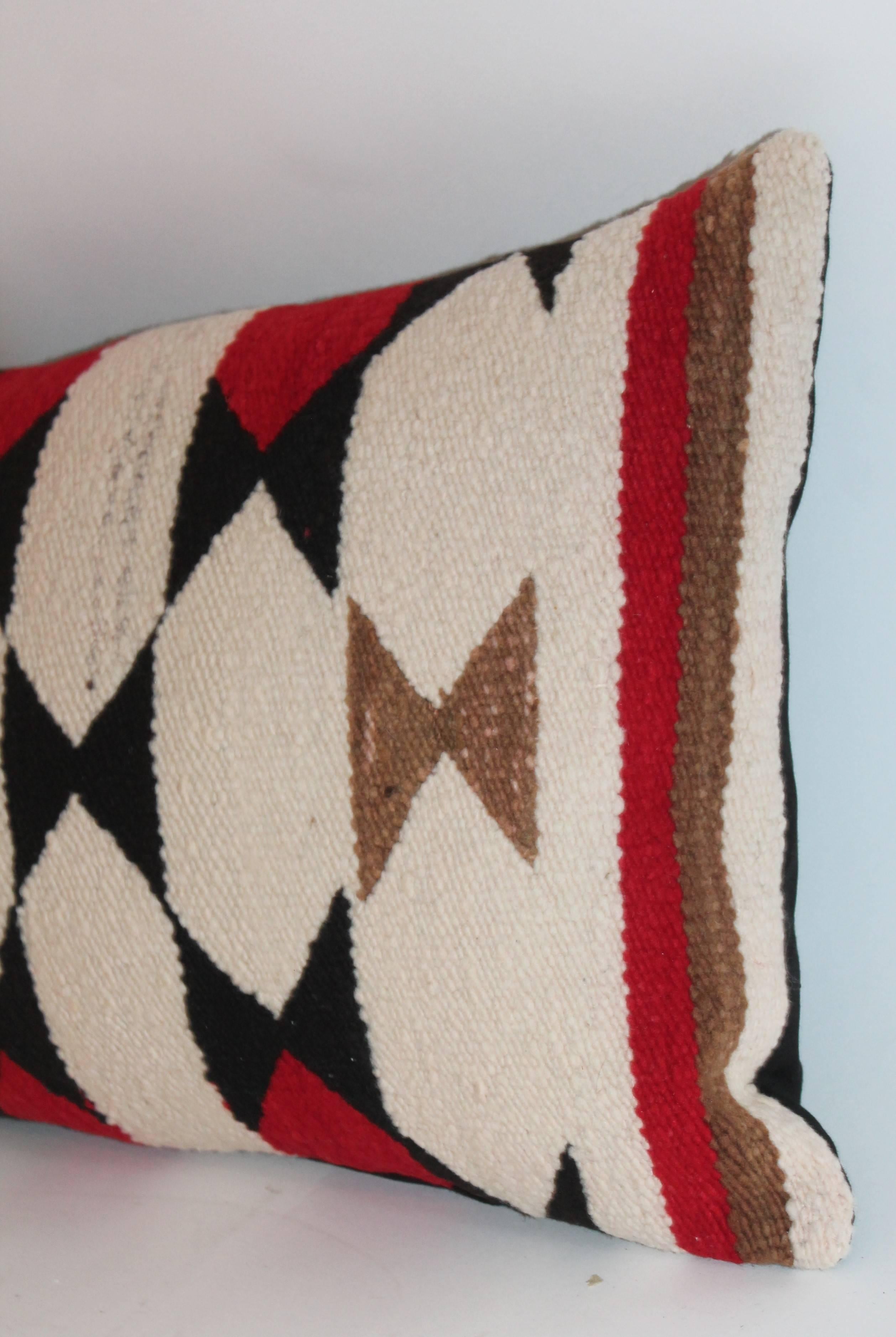 American Navajo Indian Weaving Bolster Pillow