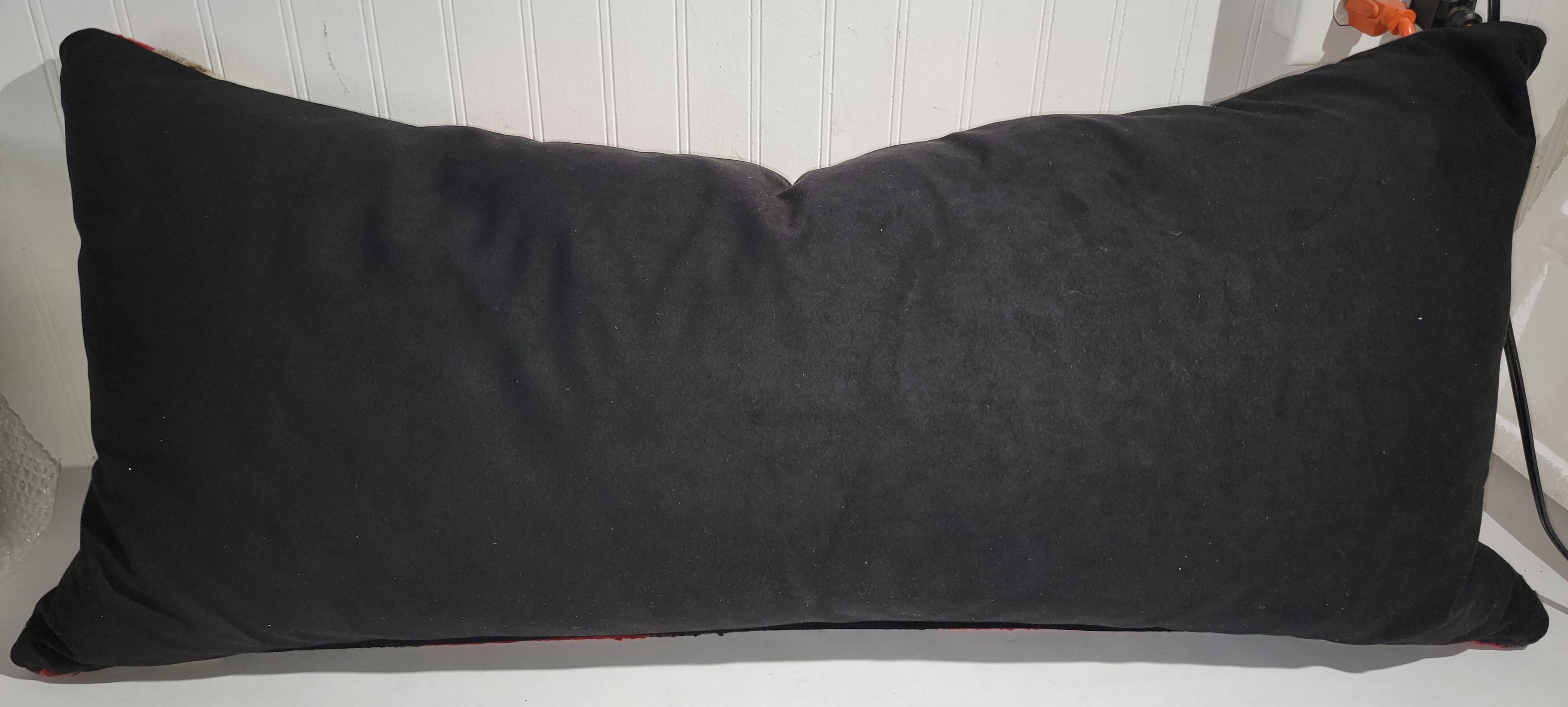 American Navajo Indian Weaving  Bolster Pillow For Sale
