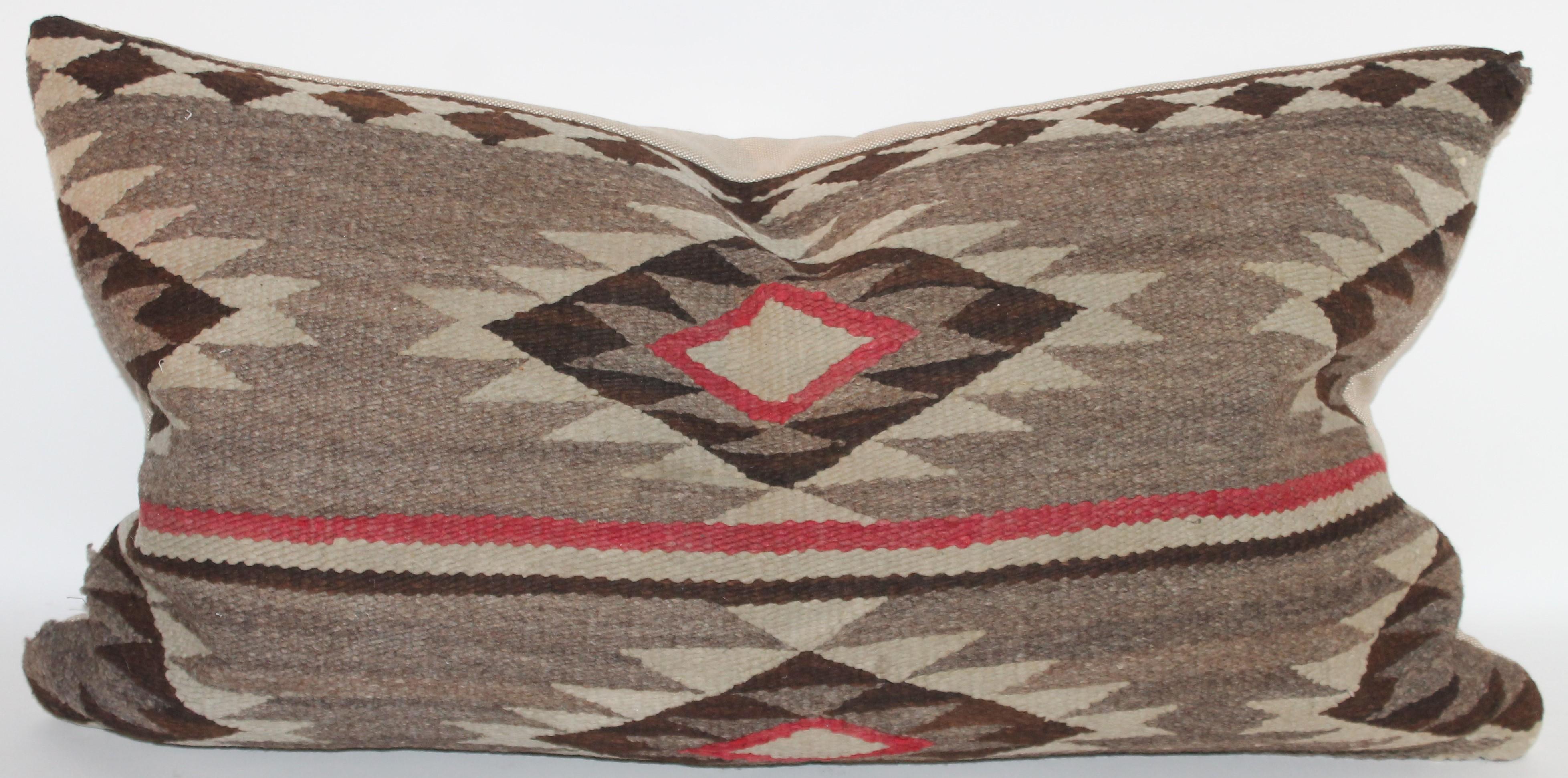 Wool Navajo Indian Weaving Bolster Pillow