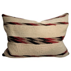 Antique Navajo Indian Weaving Bolster Pillow
