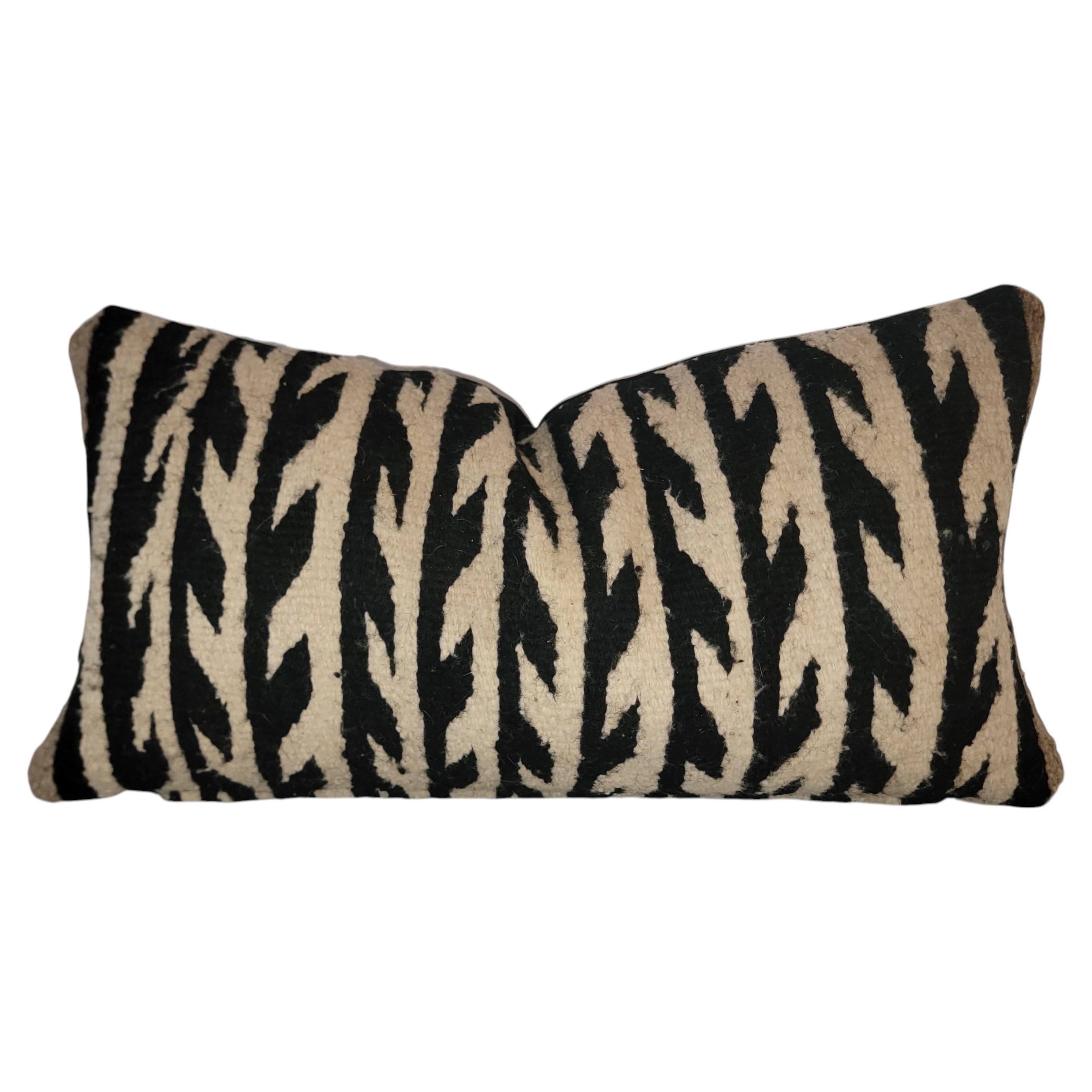Navajo Indian Weaving Bolster Pillow For Sale