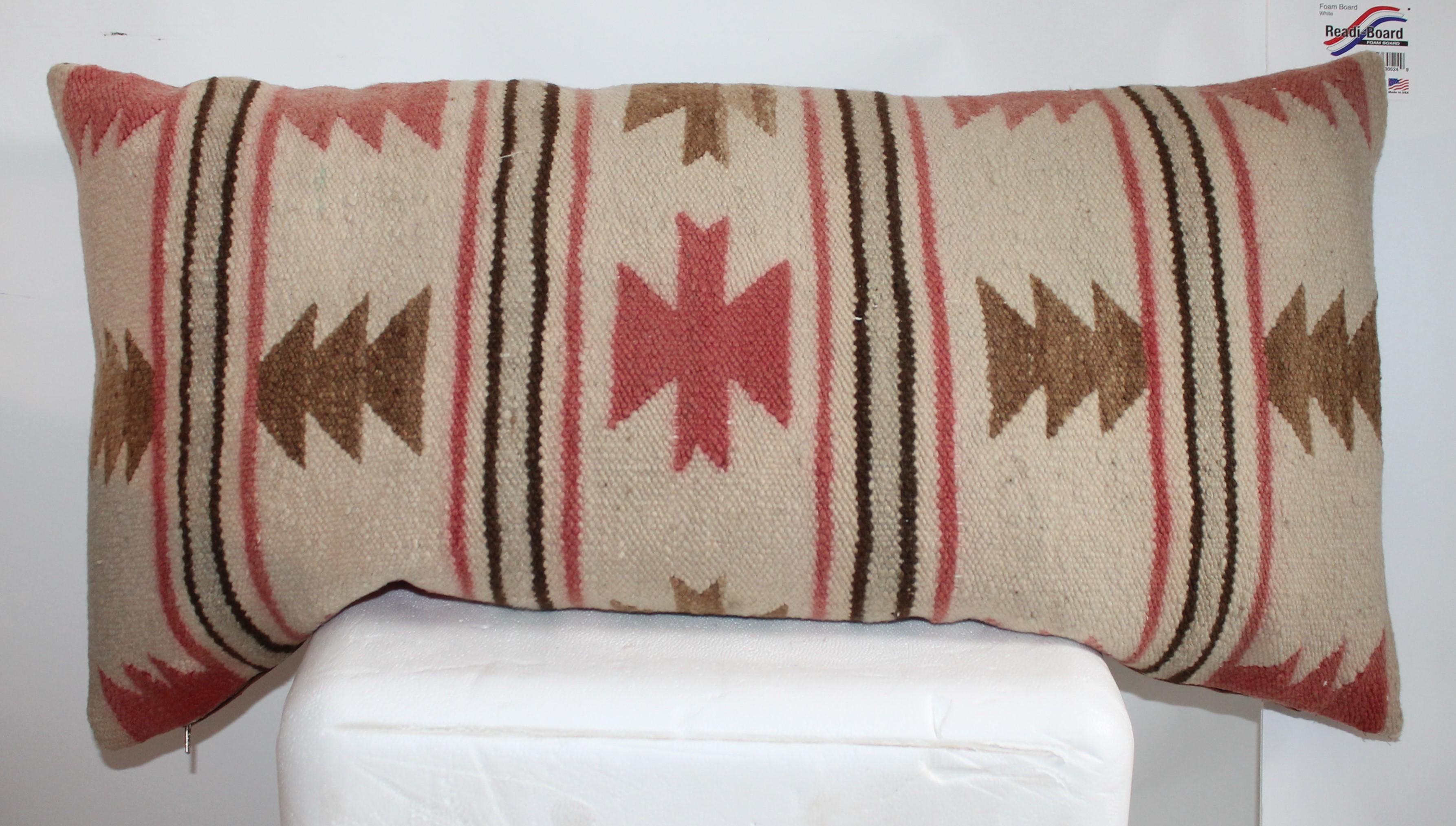 Adirondack Navajo Indian Weaving Bolster Pillows, 2