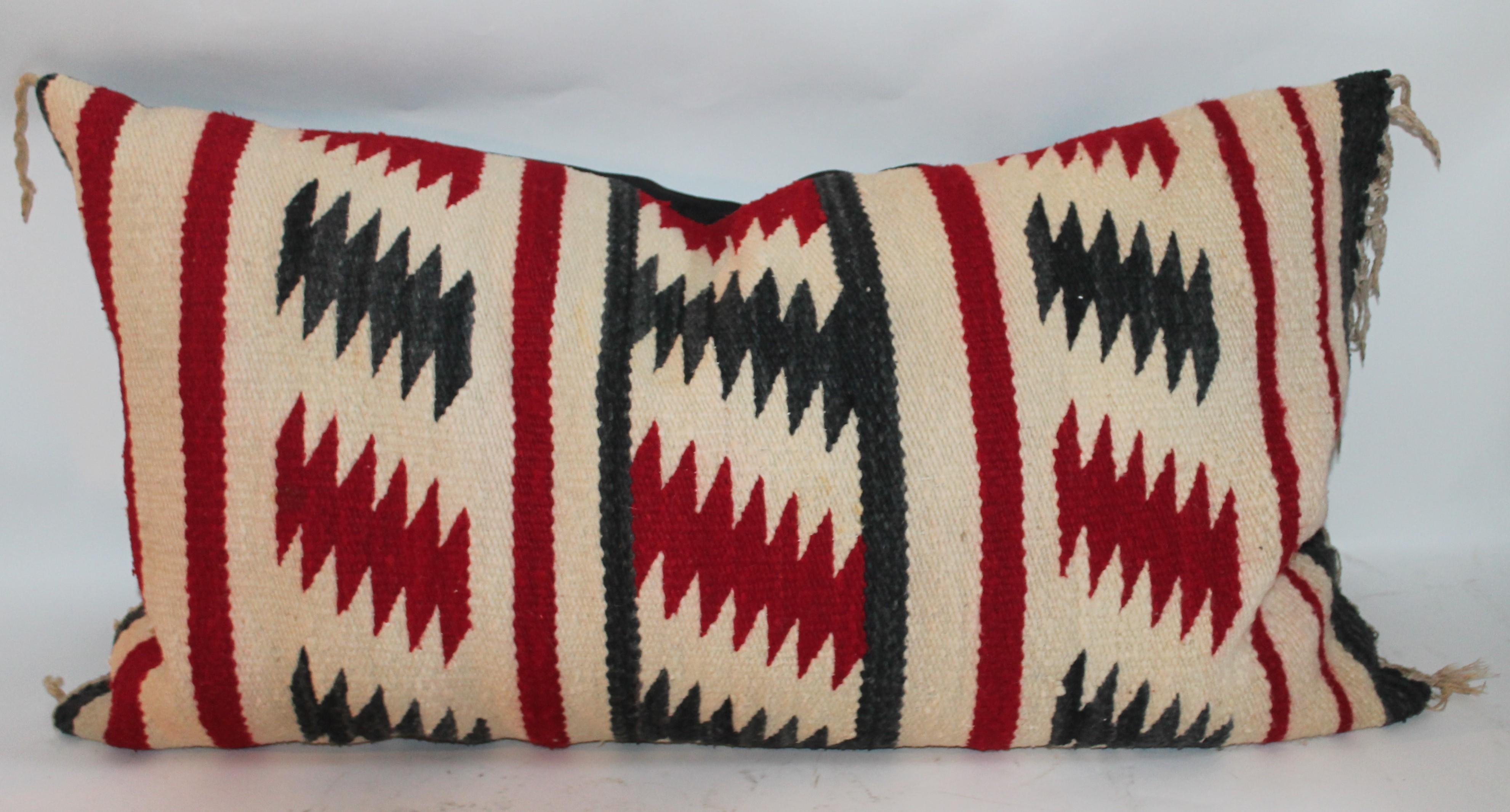 Adirondack Navajo Indian Weaving Bolster Pillows, Collection of Five