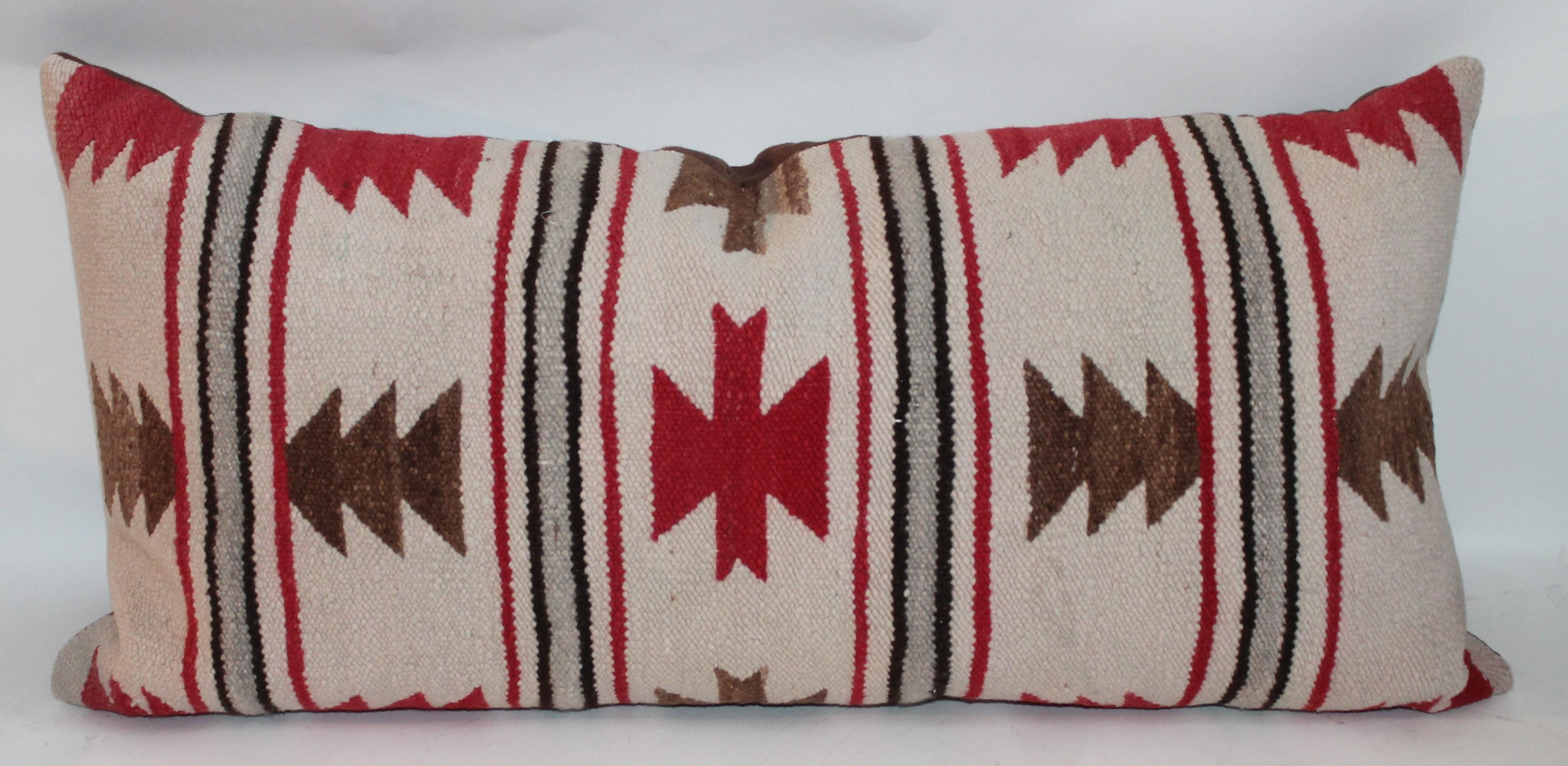 Wool Navajo Indian Weaving Bolster Pillows, Collection of Five