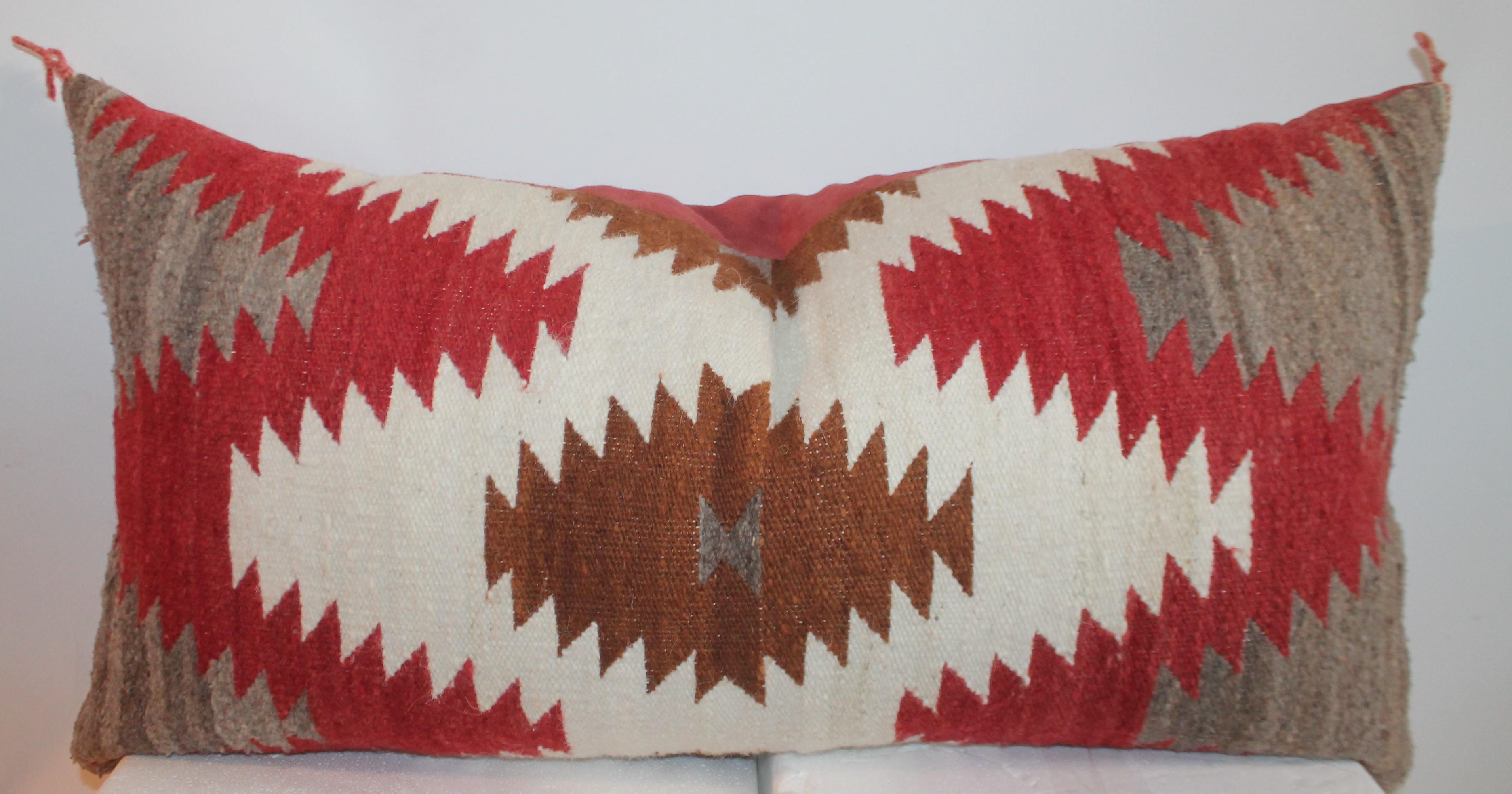 American Navajo Indian Weaving Bolster Pillows, Collection of Four