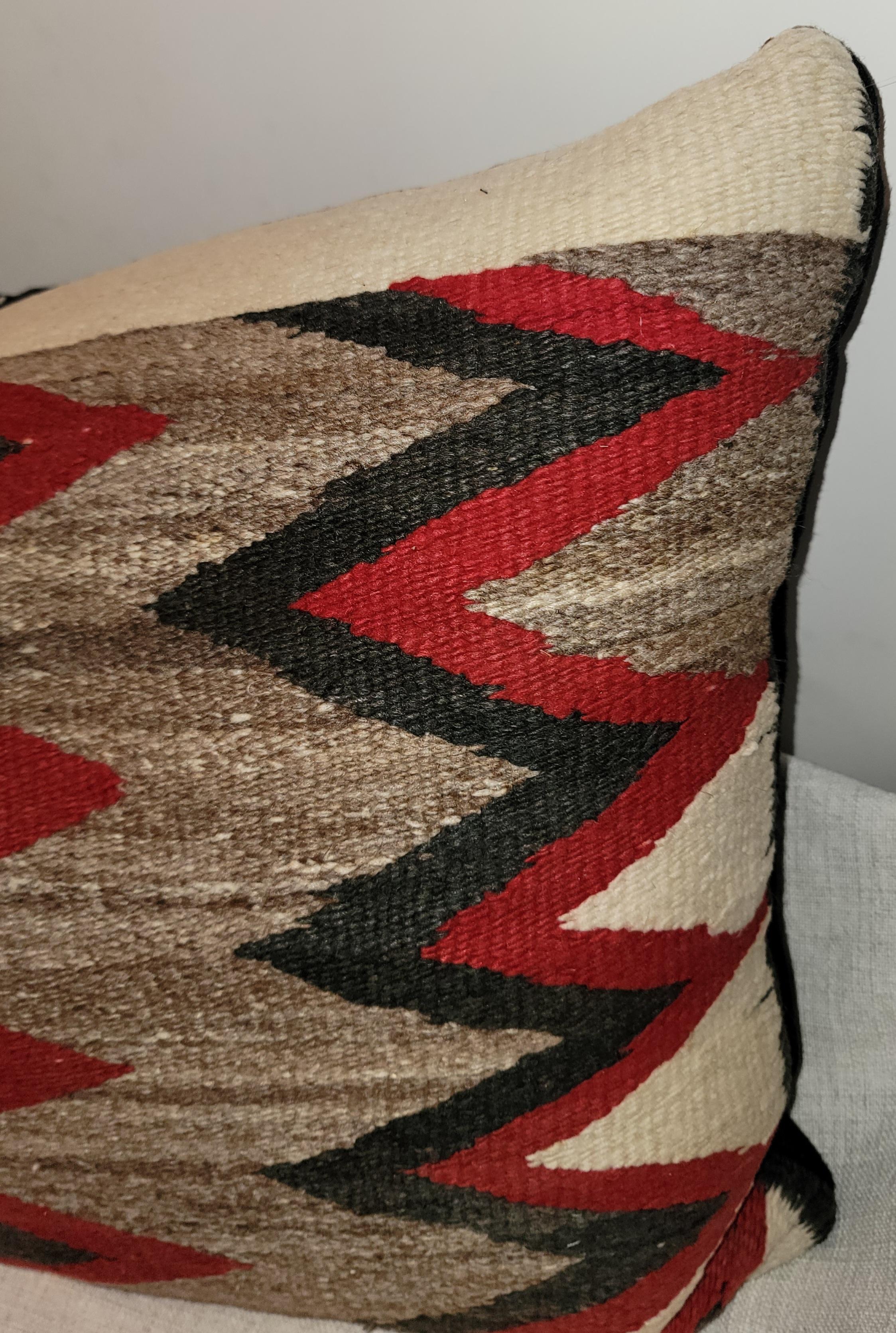 American Navajo Indian Weaving Bolster Pillows For Sale