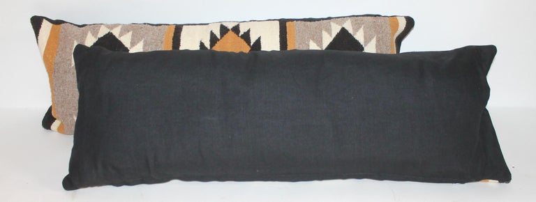 Hand-Woven Navajo Indian Weaving Bolster Pillows For Sale