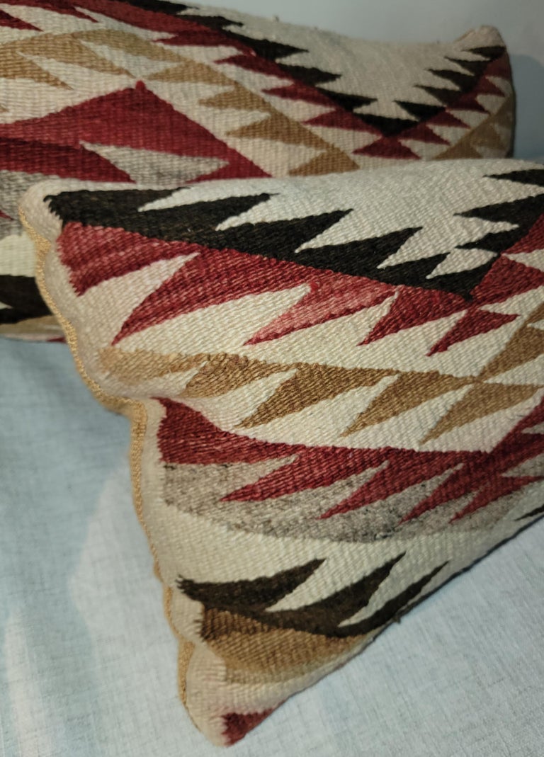 Navajo Indian Weaving Bolster Pillows For Sale 1
