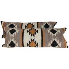 Antique Navajo Indian Weaving Bolster Pillows