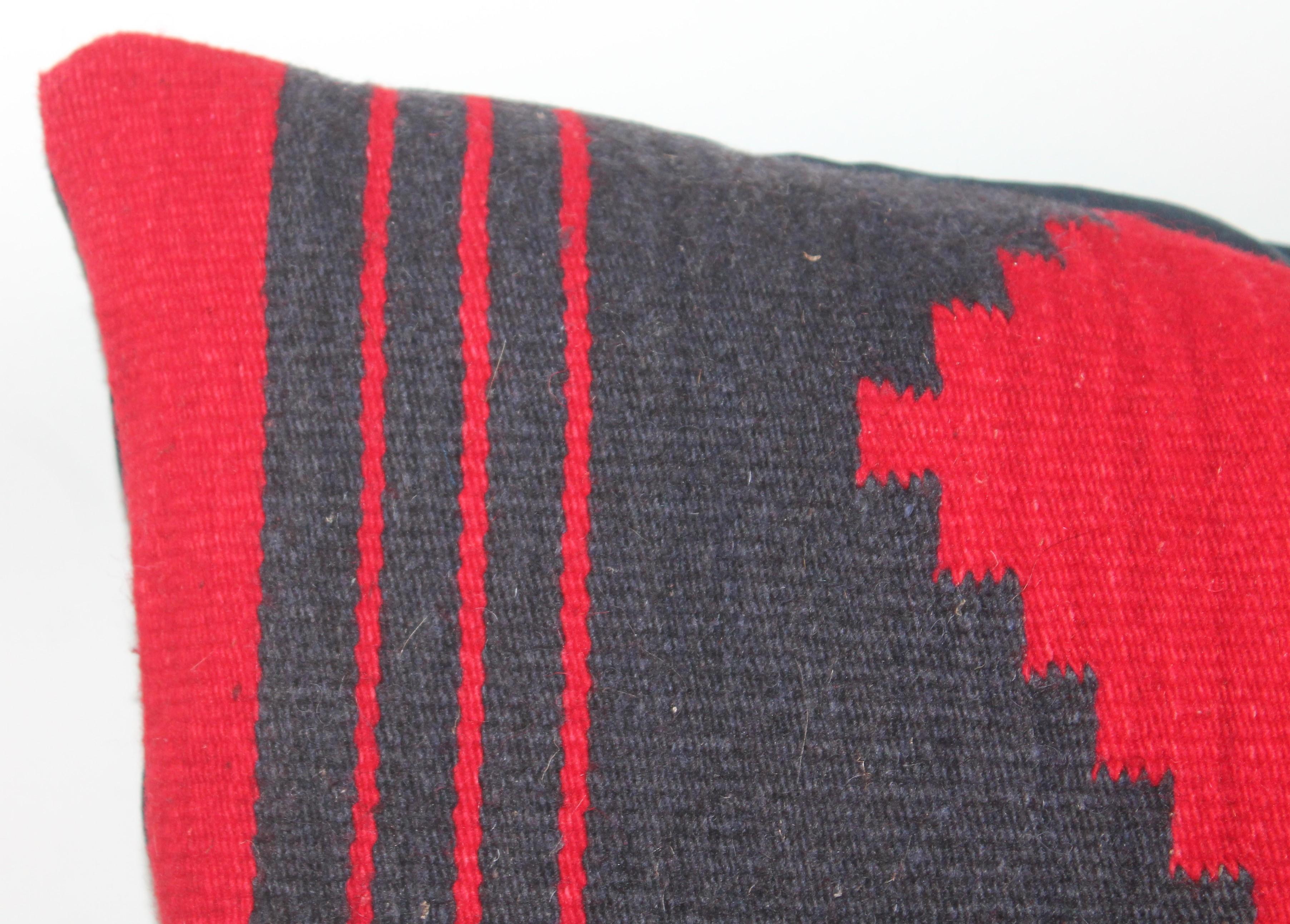 Adirondack Navajo Indian Weaving Bolster Pillows / Pair For Sale