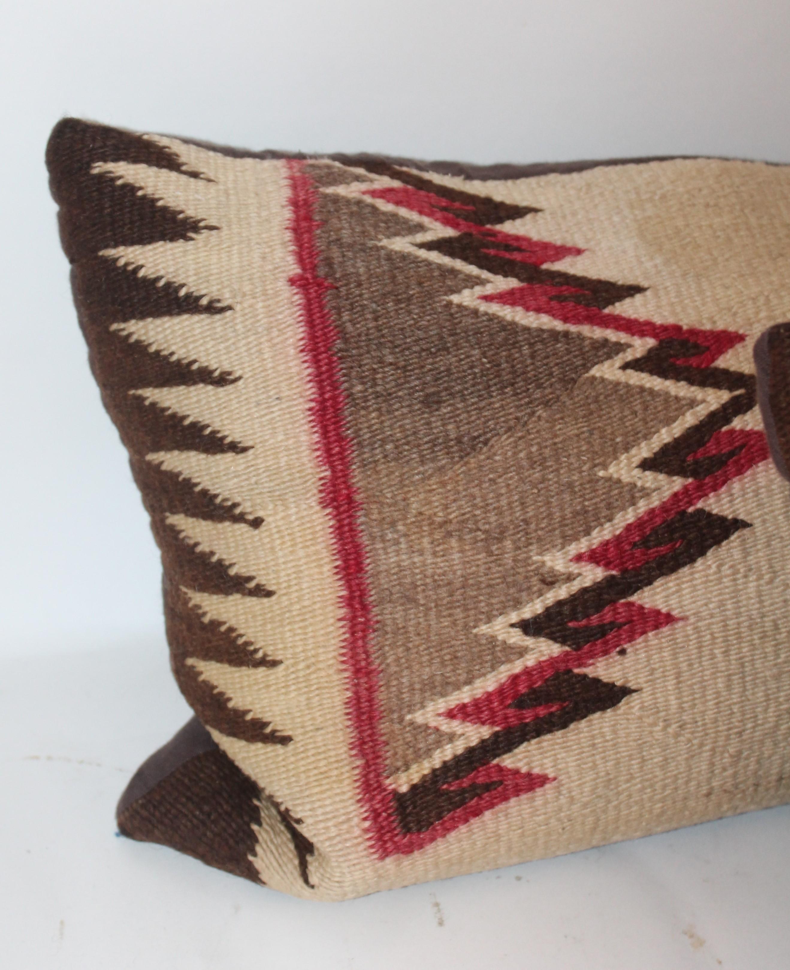 Adirondack Navajo Indian Weaving Bolster Pillows / Pair