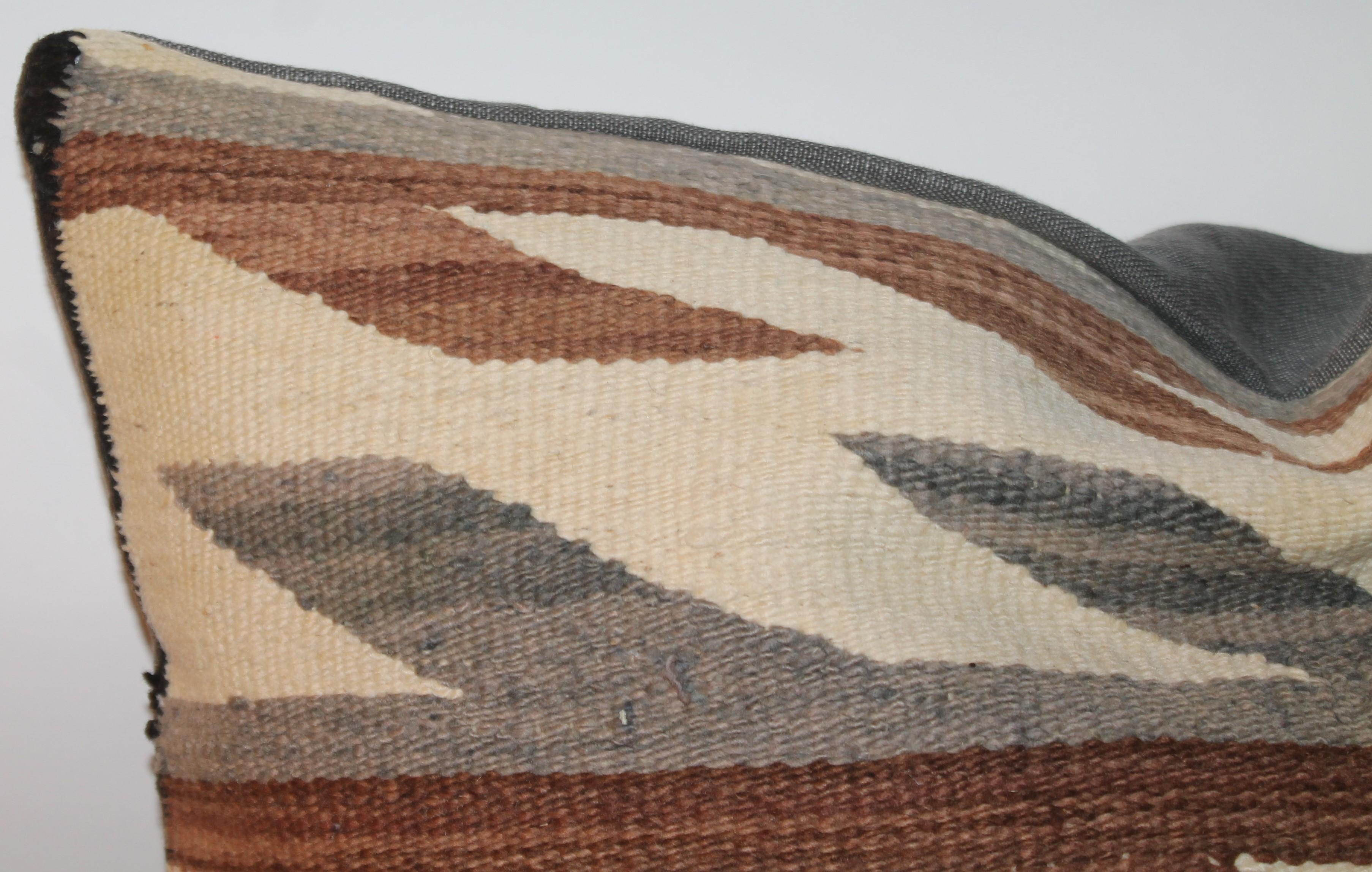 Adirondack Navajo Indian Weaving Bolster Pillows-Pair For Sale