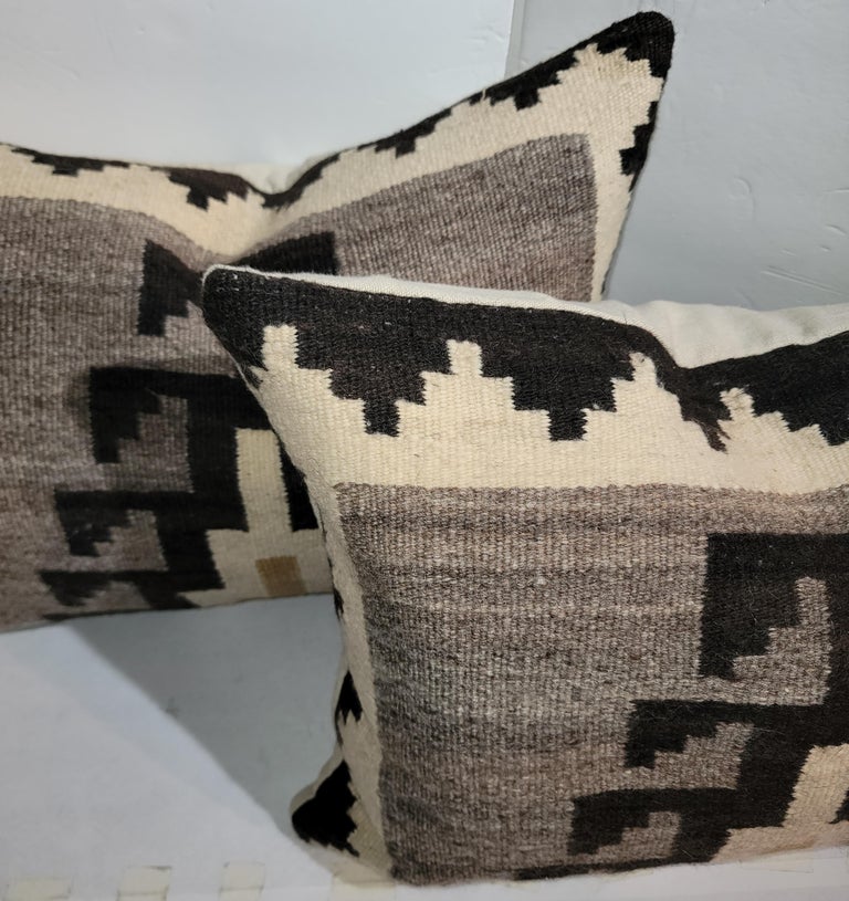 Navajo Indian Weaving Bolster PillowsPair For Sale at 1stDibs