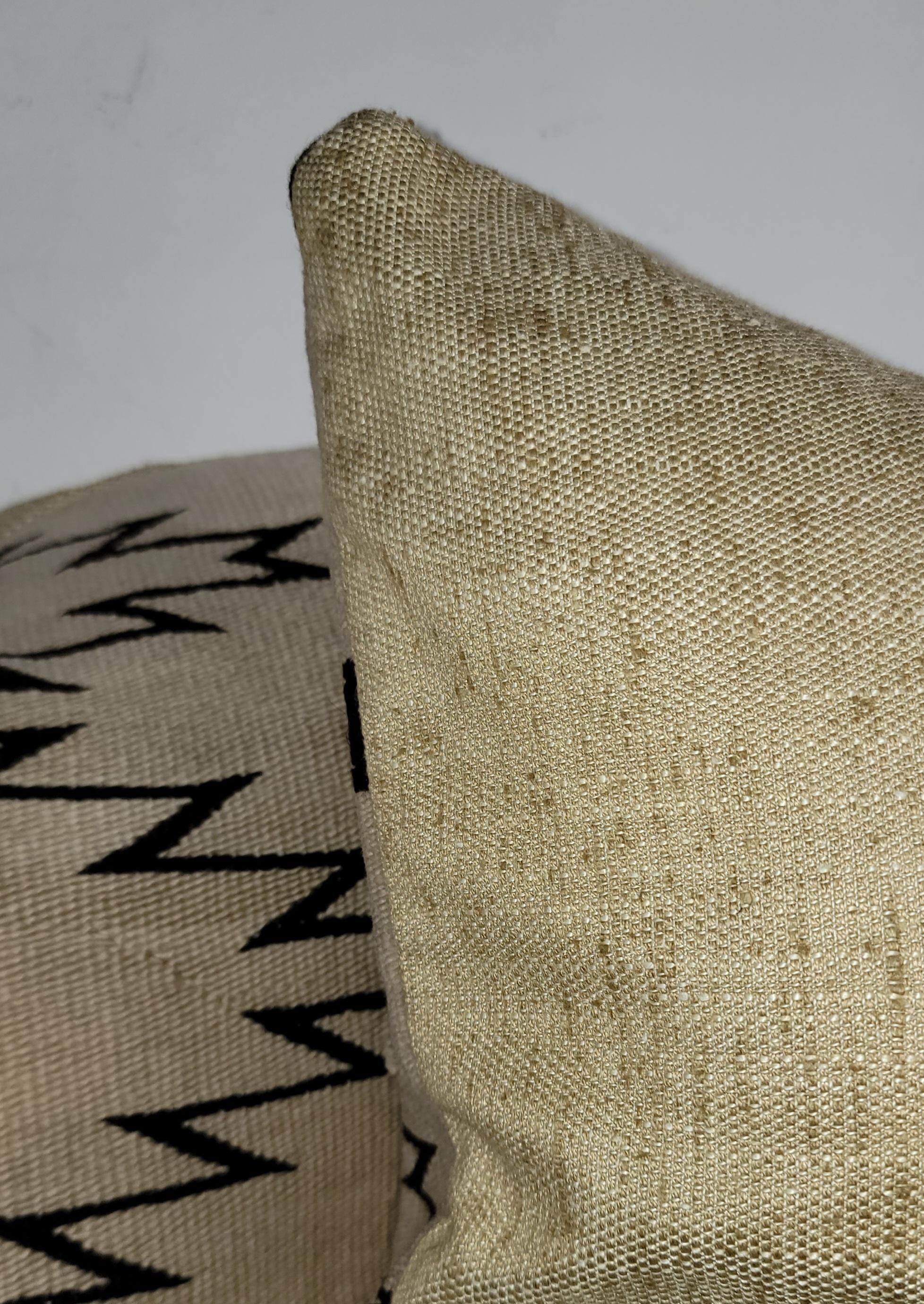 Américain Oreillers traversins Navajo Indian Weaving - Paire en vente