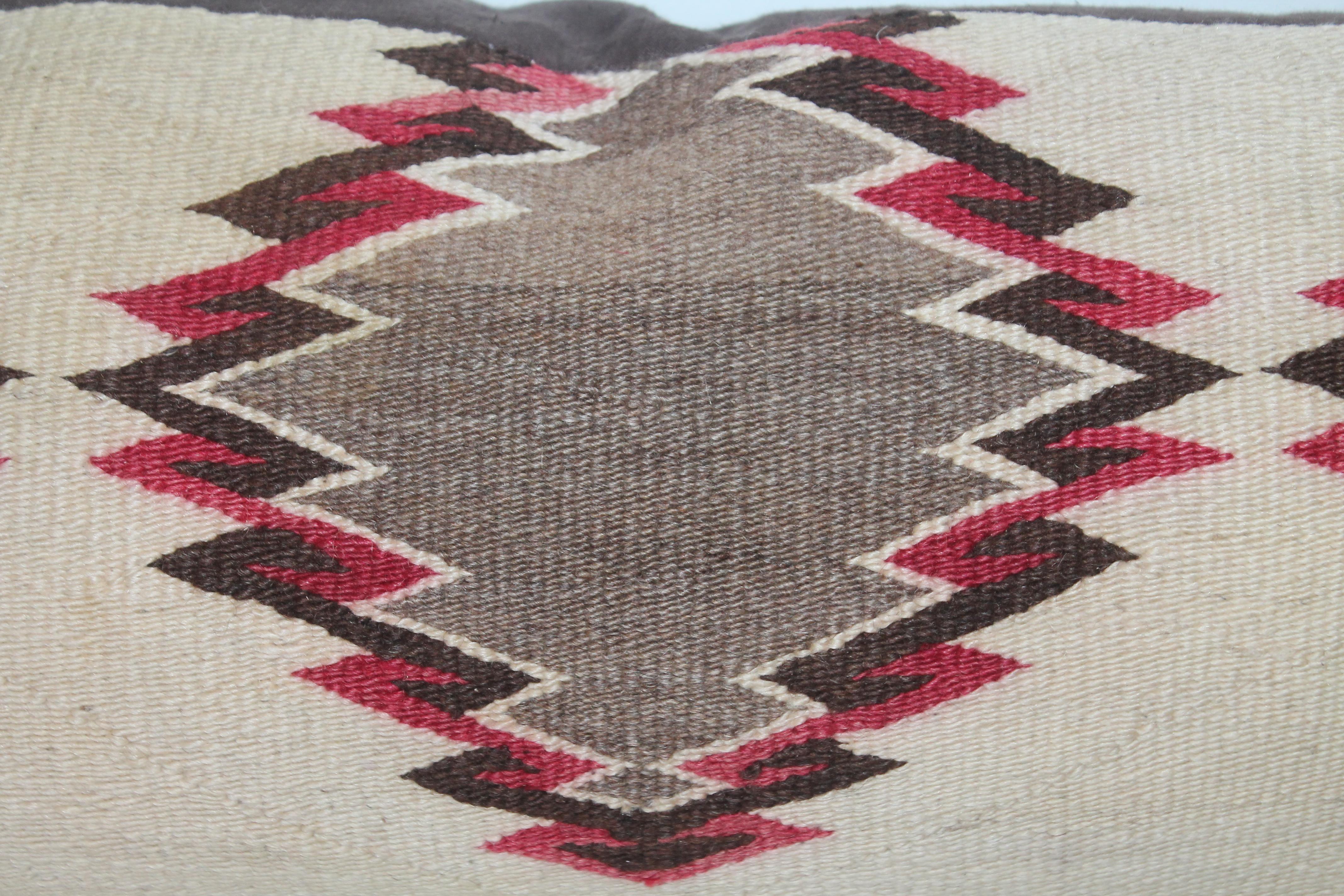 Hand-Woven Navajo Indian Weaving Bolster Pillows / Pair