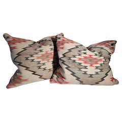 Navajo Indian Weaving Bolster Pillows -Pair