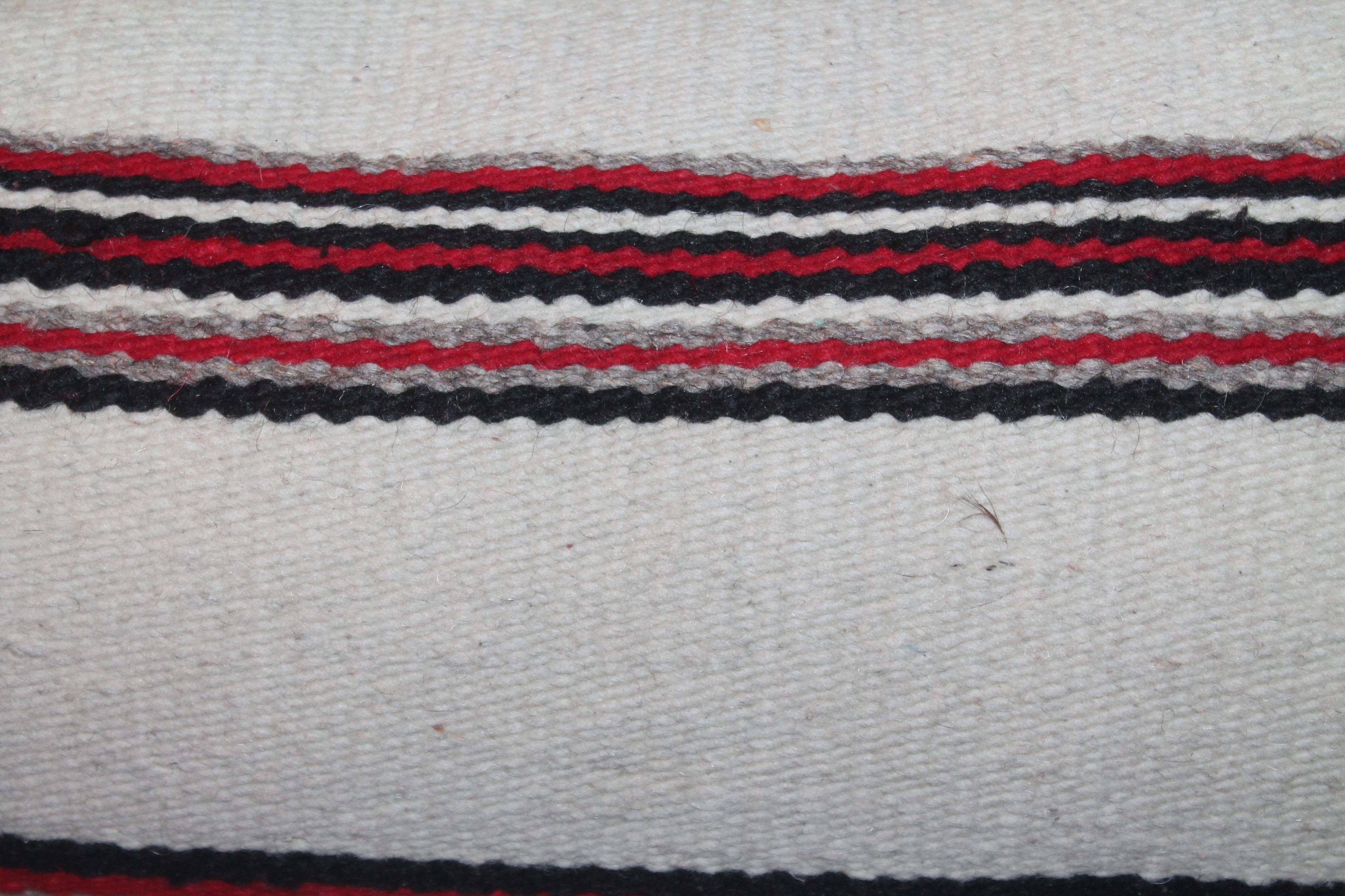 Adirondack Navajo Indian Weaving Bolster Pillows / Pairs For Sale