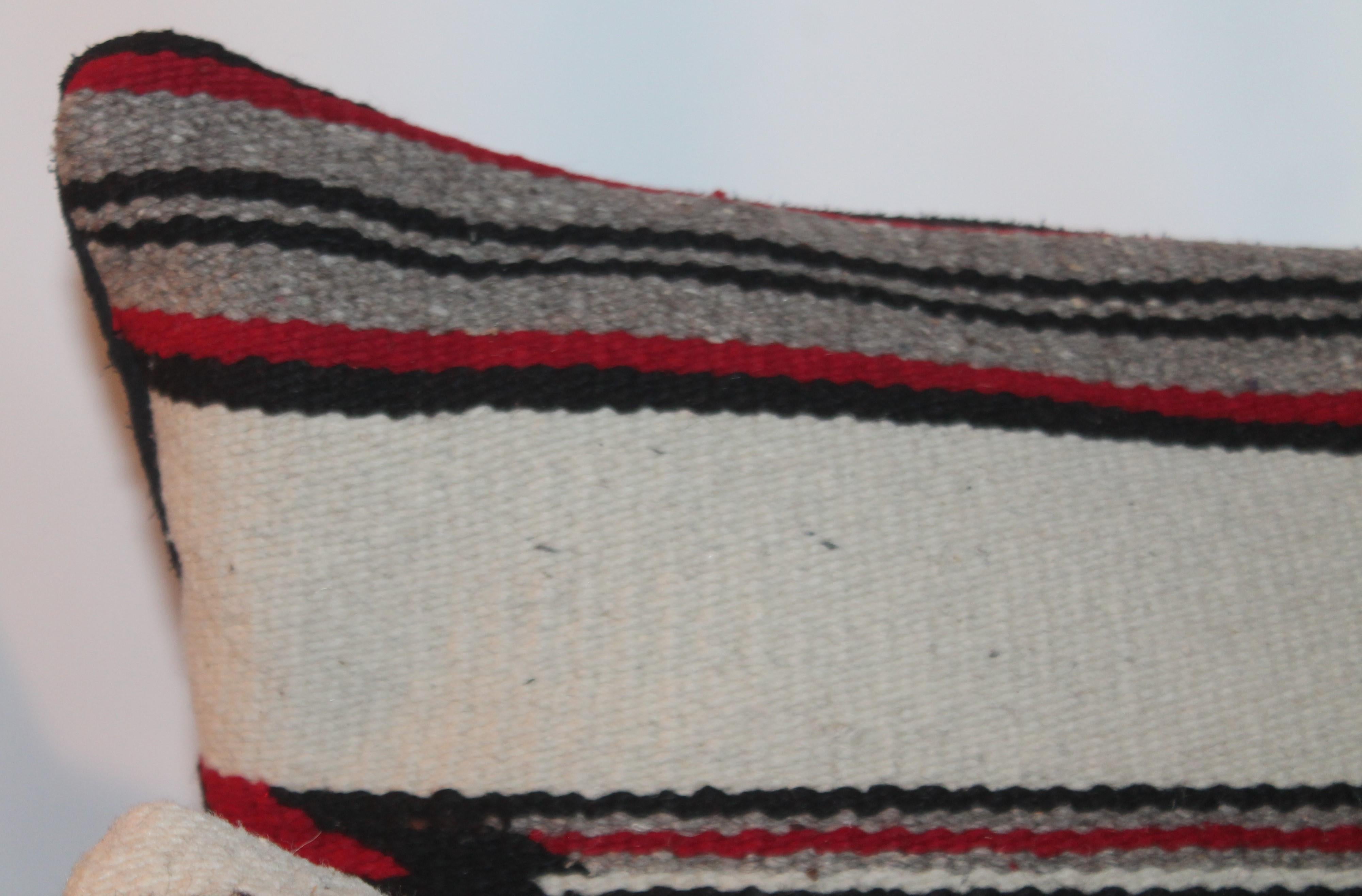 Navajo Indian Weaving Bolster Pillows / Pairs In Good Condition For Sale In Los Angeles, CA