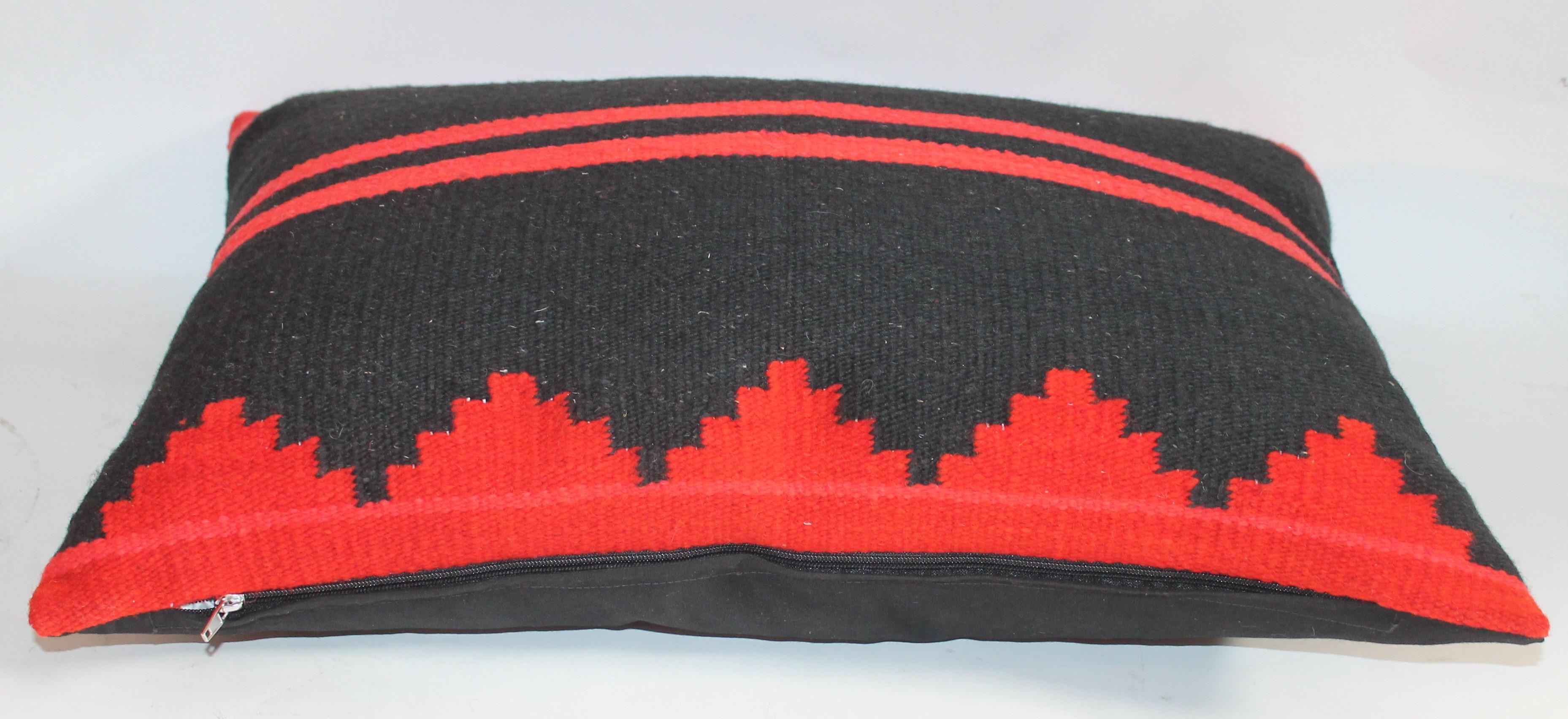 Navajo Indian Weaving Bolster Pillows, Set of 3 1