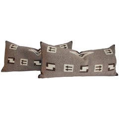 Navajo Indian Weaving Bolster Pillows with Arrows
