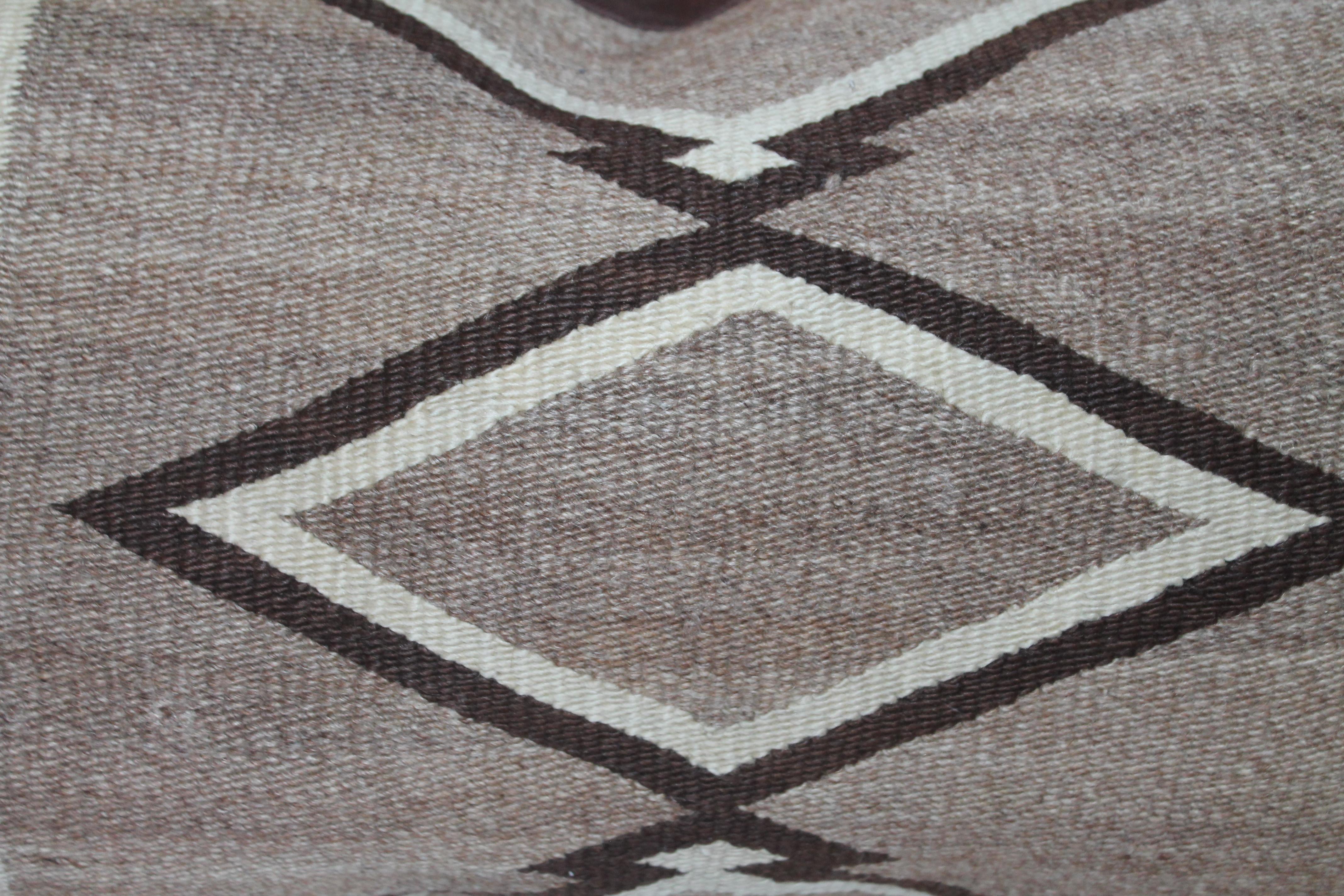 Adirondack Navajo Indian Weaving Diamond Bolster Pillow