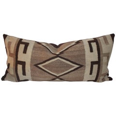 Navajo Indian Weaving Diamond Bolster Pillow