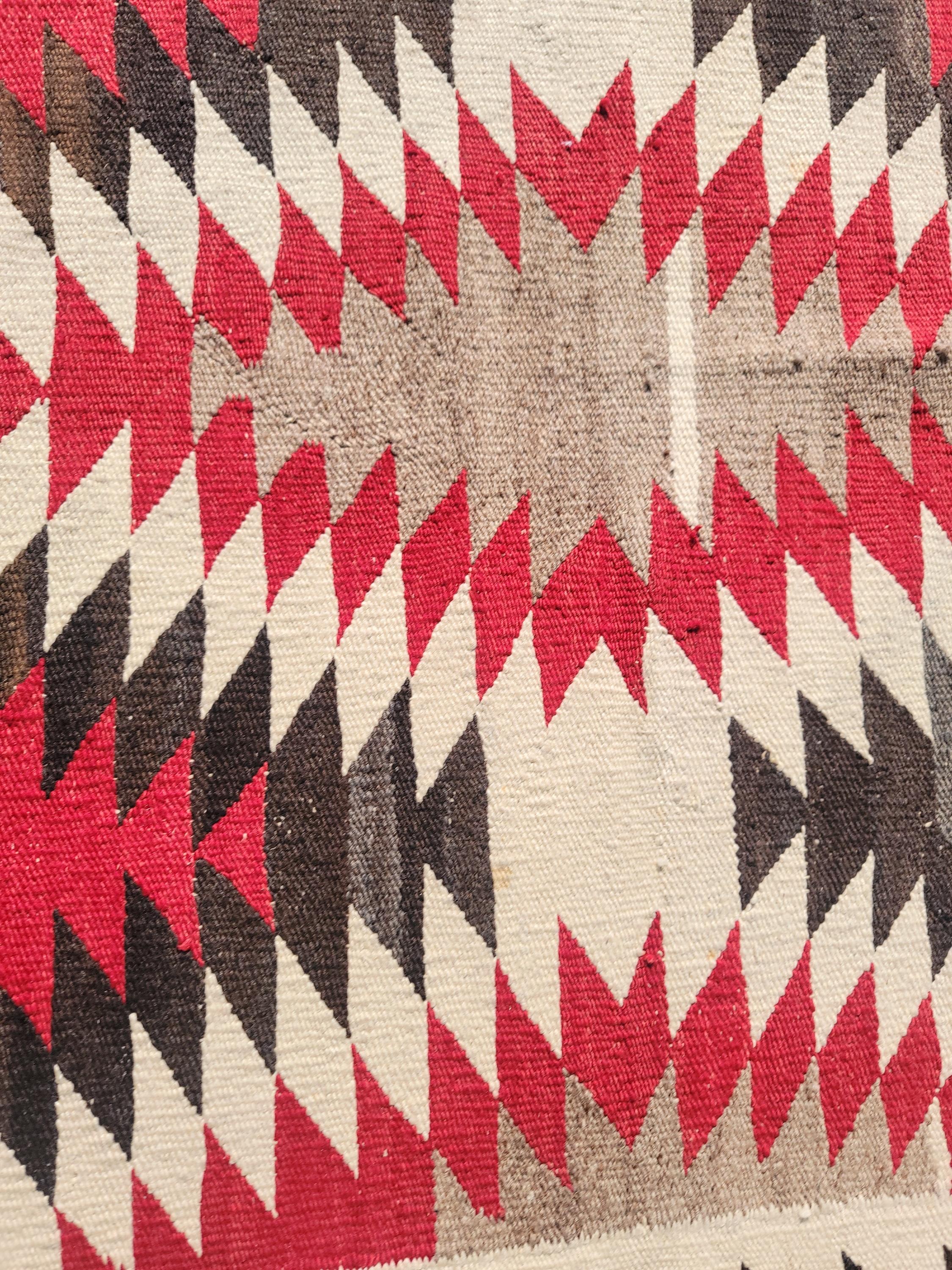 Adirondack Navajo Indian Weaving-Eye Dazzler For Sale