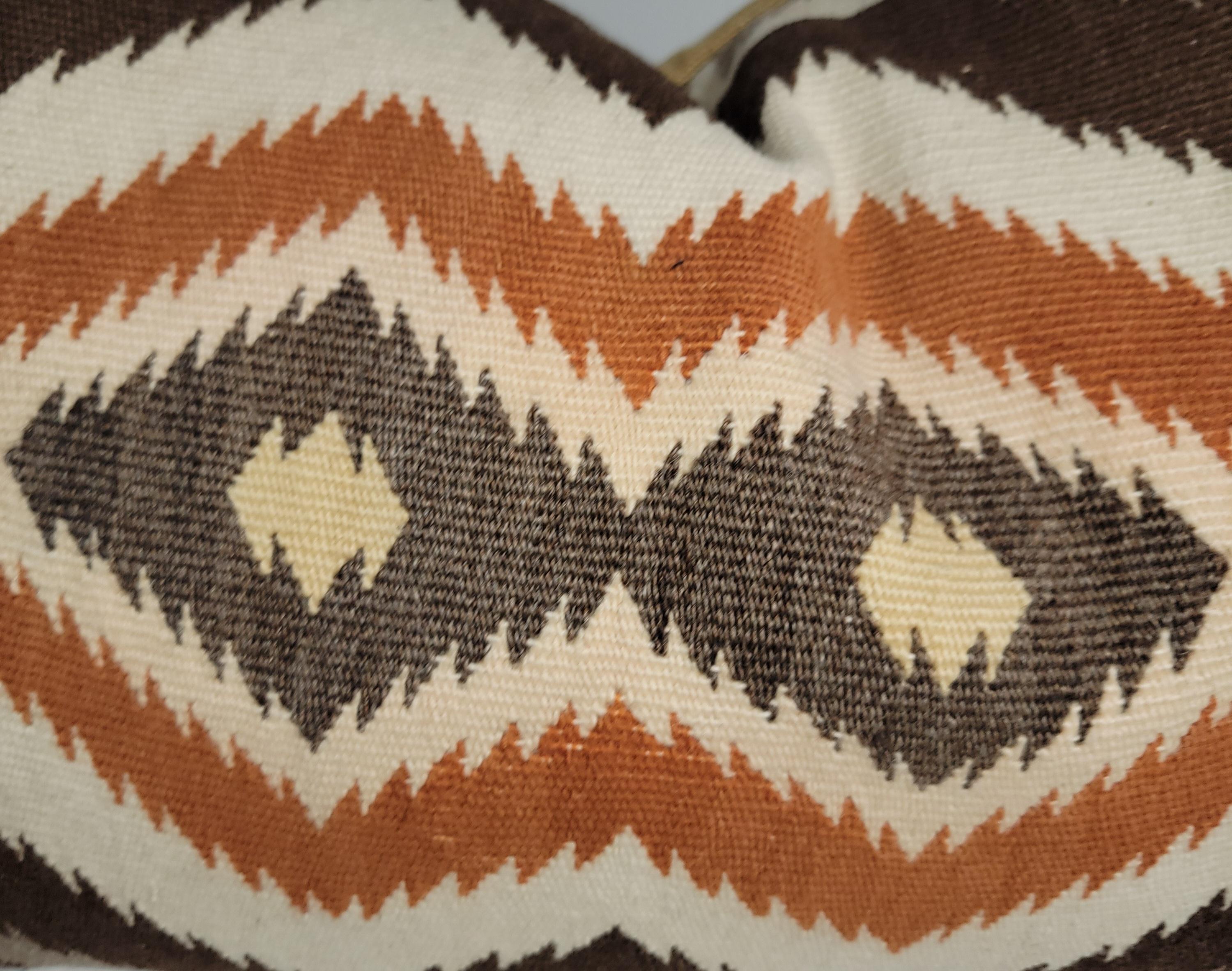 Americano Cuscino Navajo Indian Weaving Eye Dazzler in vendita