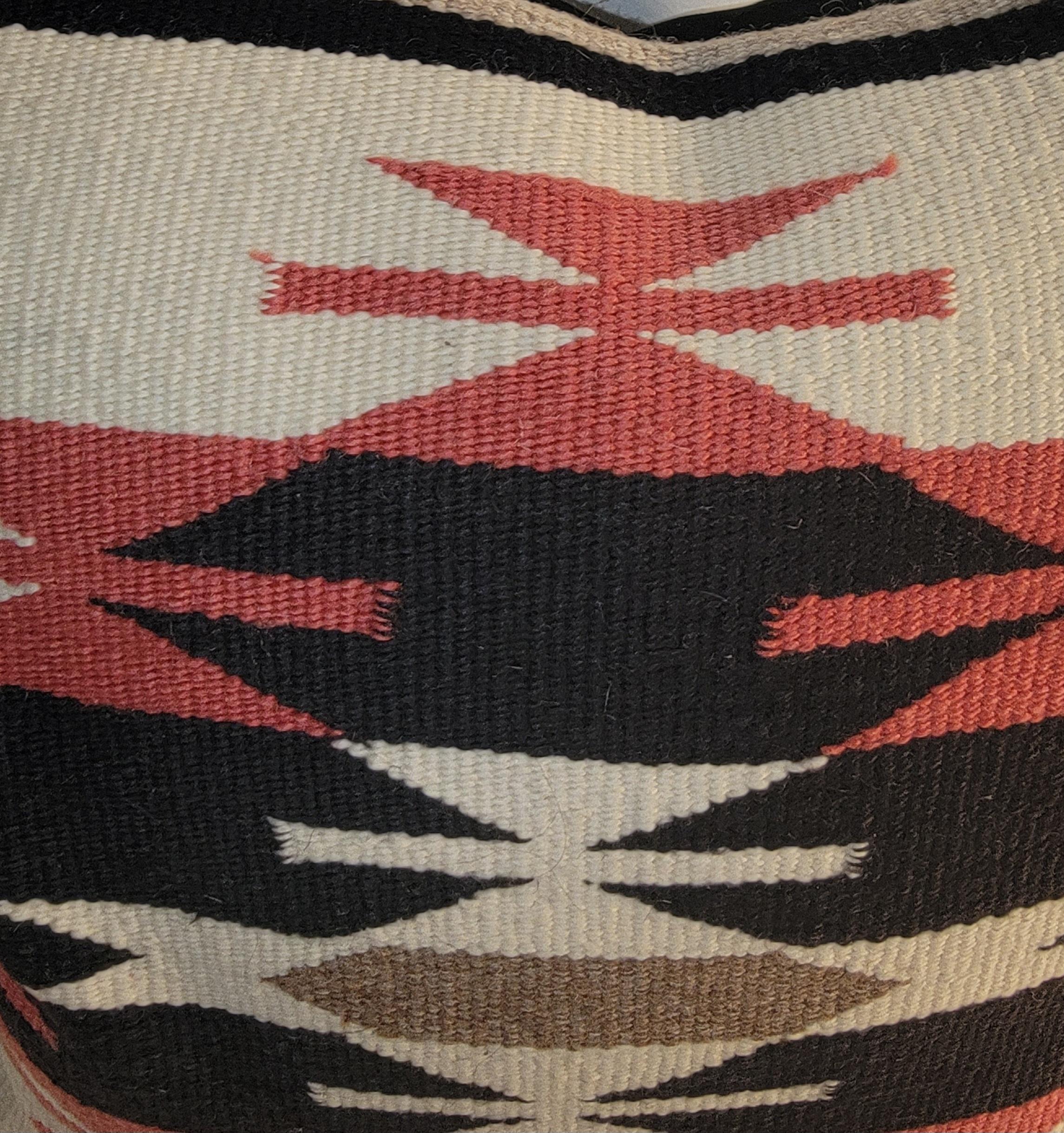 Americano Cuscino Navajo Indian Weaving Eye Dazzler in vendita
